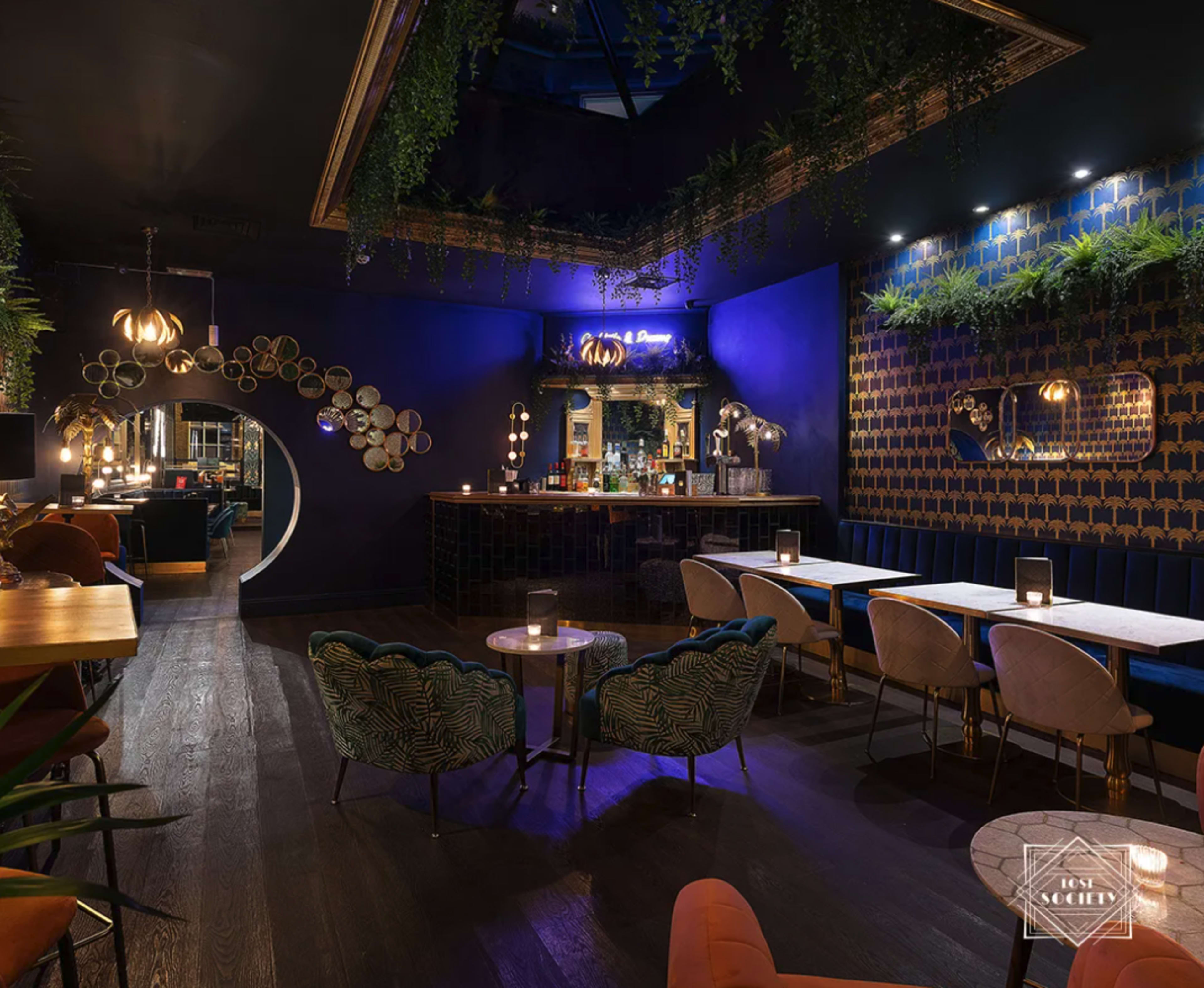 The Lounge in an Art Deco Inspired Bar in Battersea Image in Battersea, London, ENG