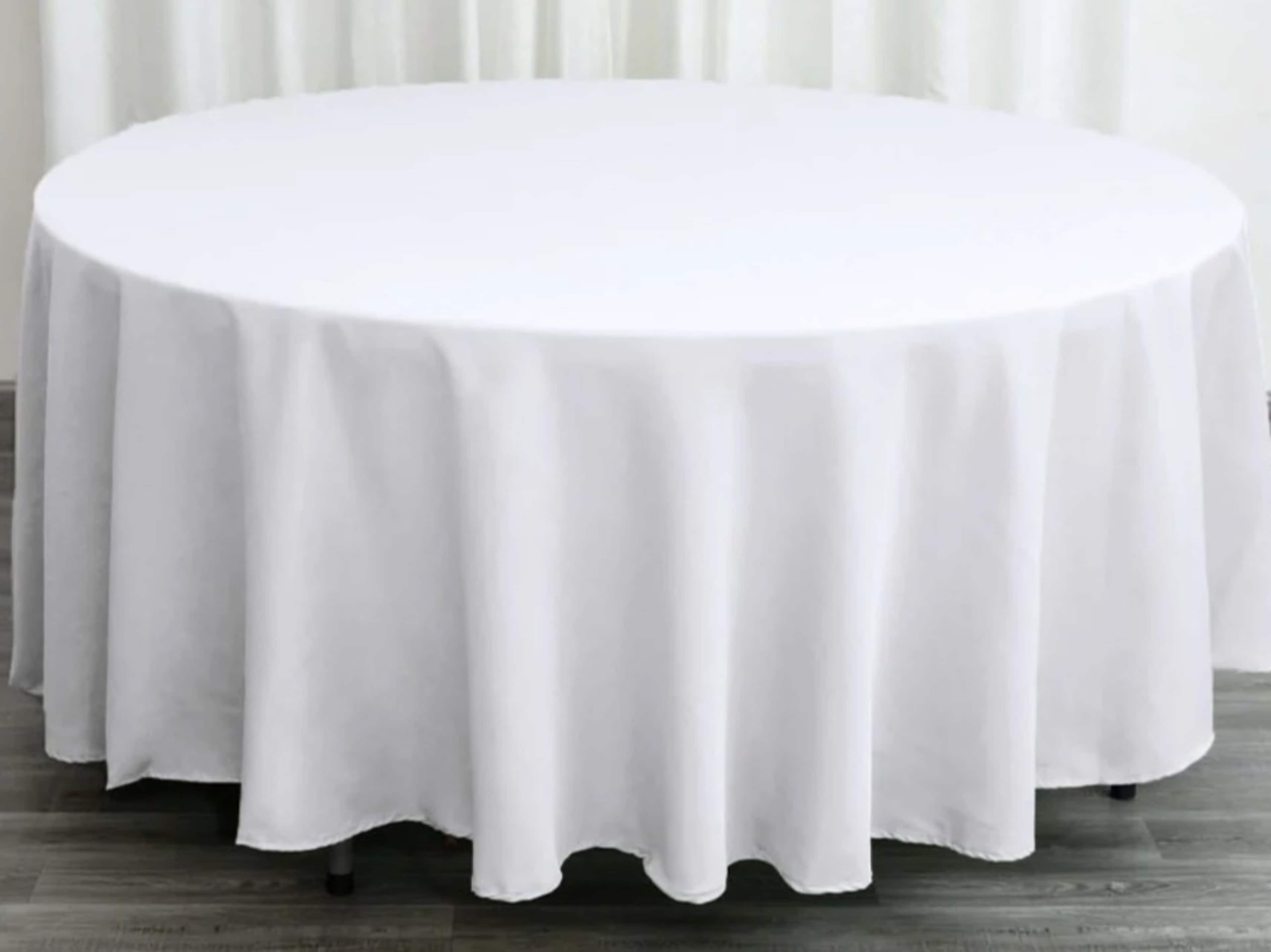 5' Round Banquet Table linen (White)
