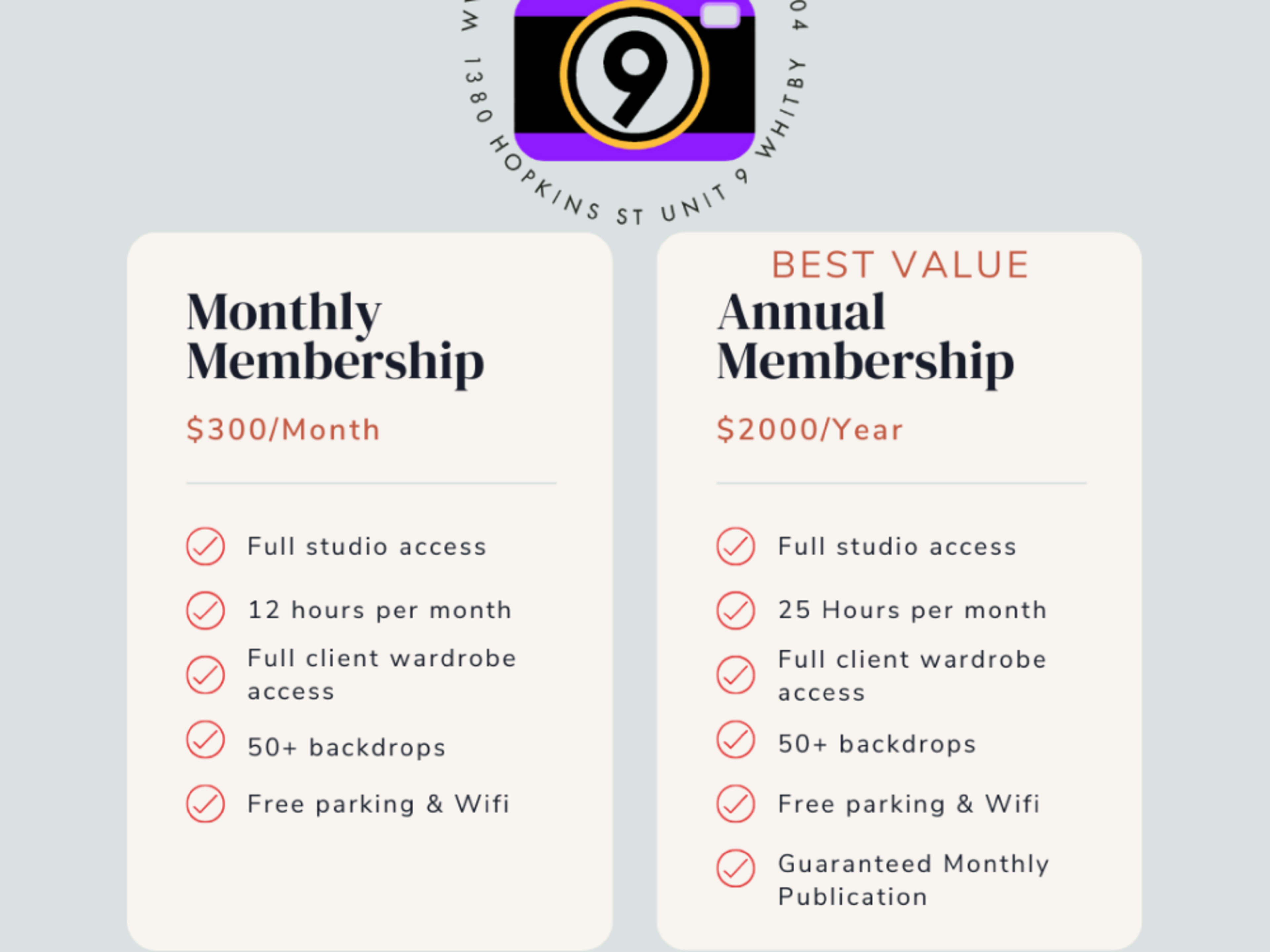 Annual Studio Membership 
