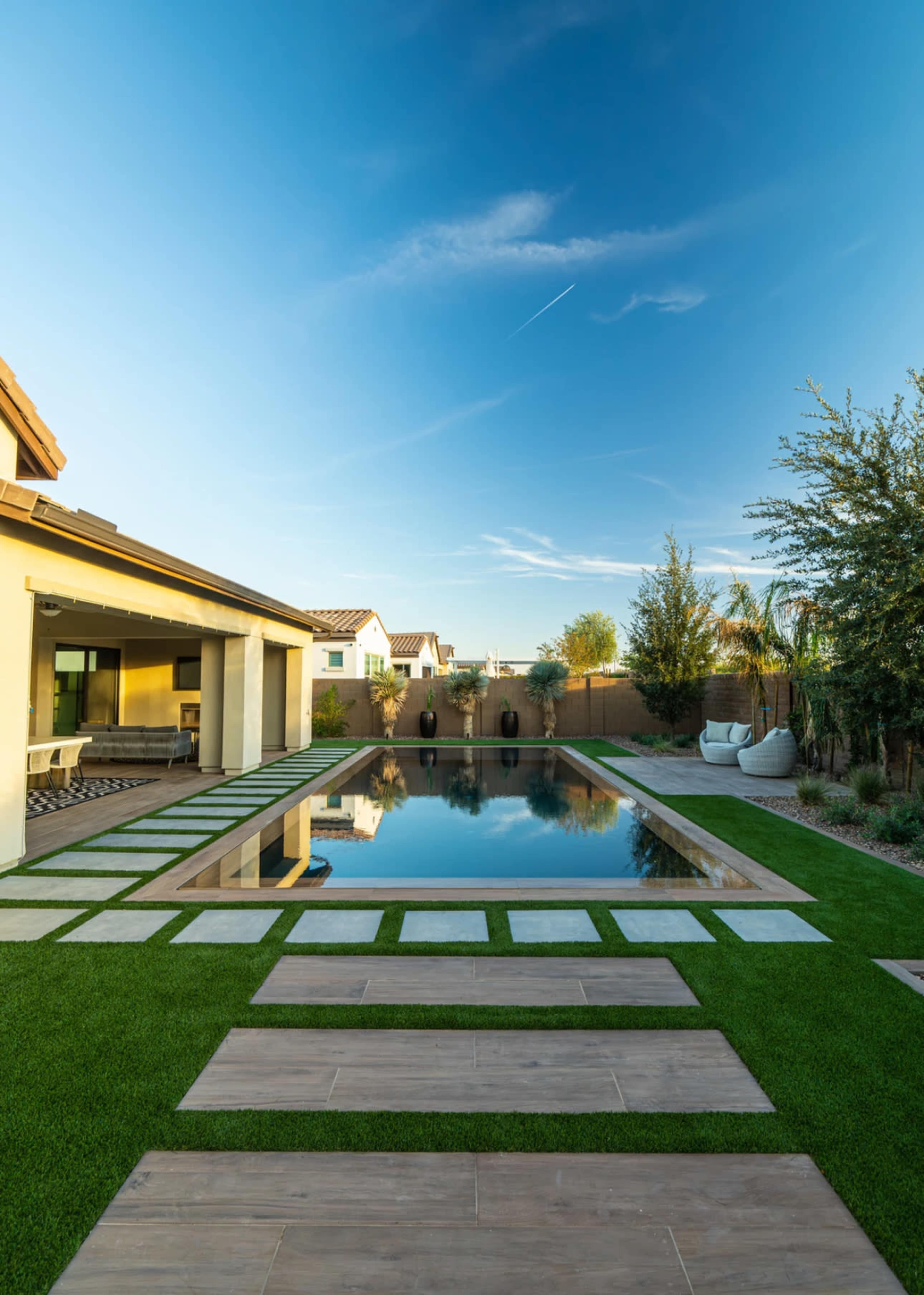 Modern Arizona Home with Oasis Backyard Image in Eastmark, Mesa, AZ