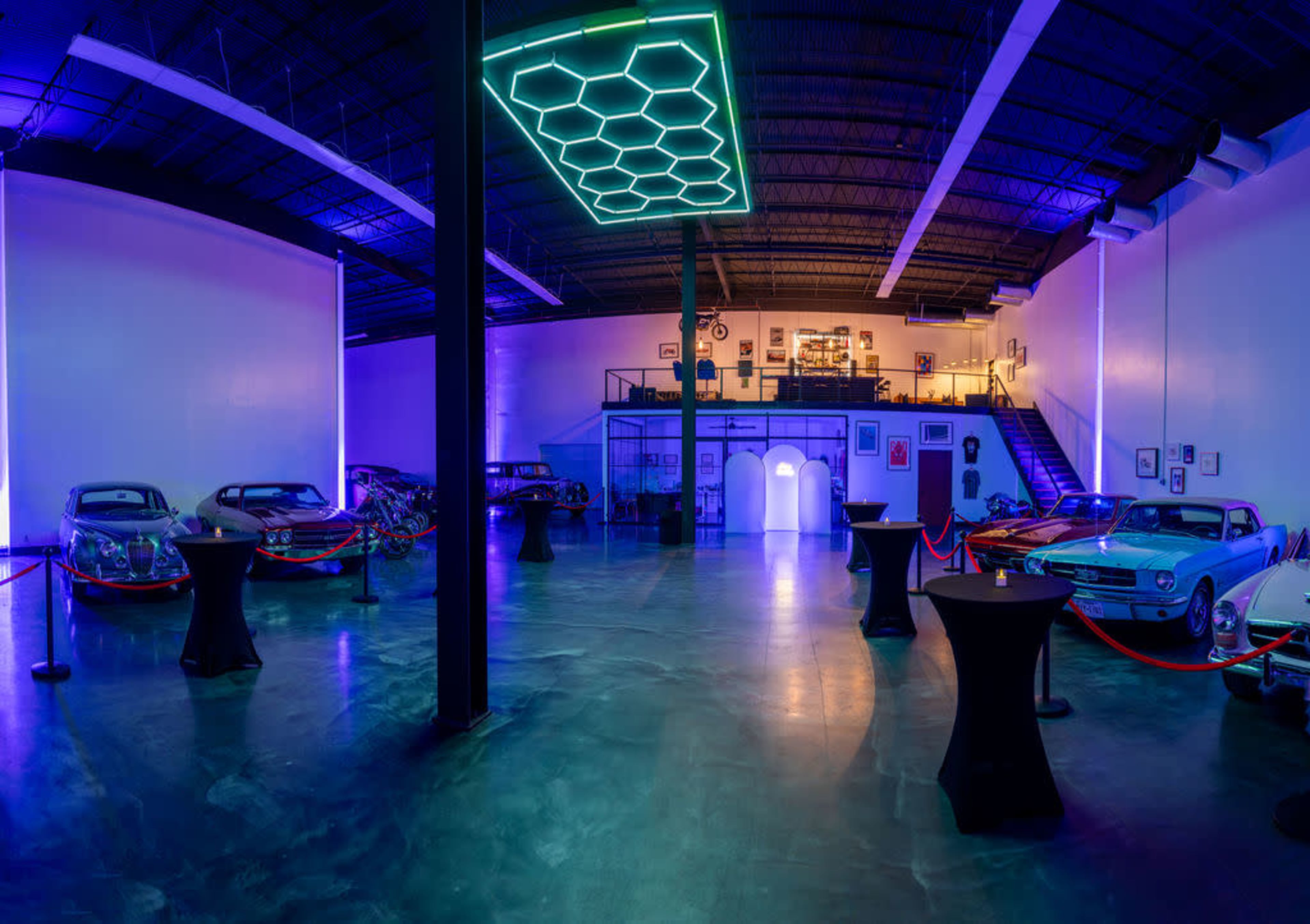 Classic Car Showroom with Lofted Bar Image in Greenway / Upper Kirby Area, Houston, TX
