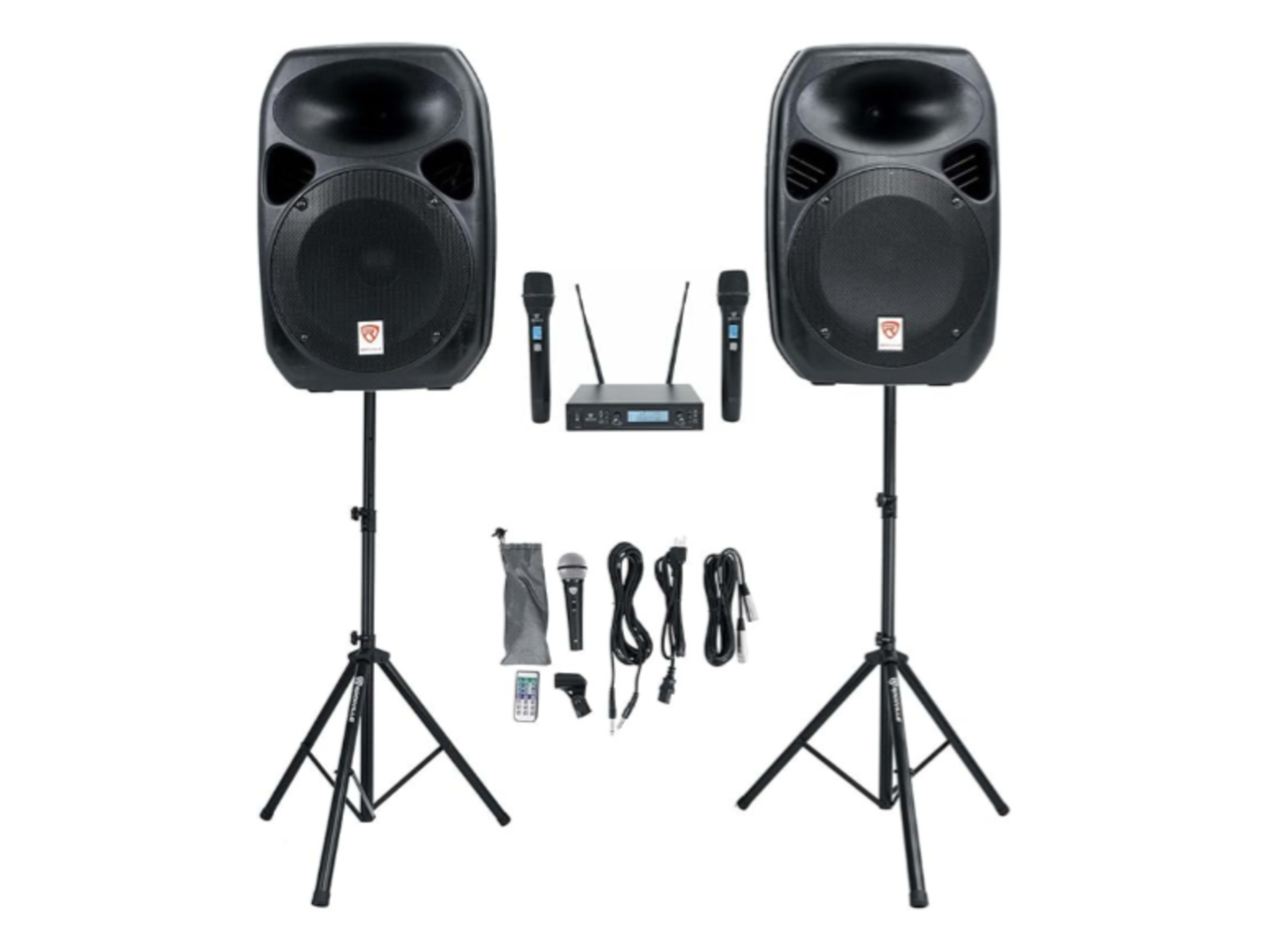 Bluetooth PA Sound System + Microphones