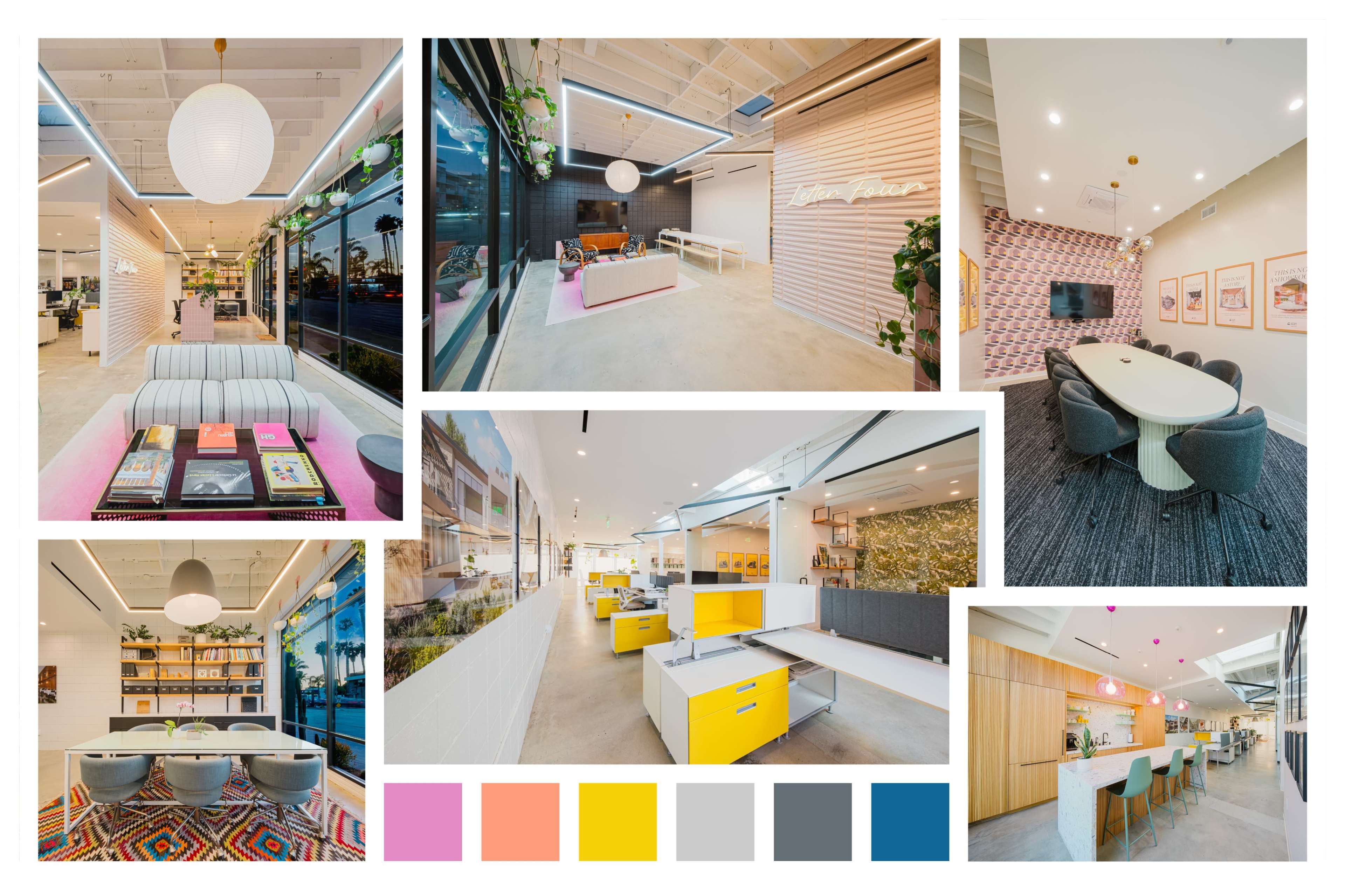 COLOR-RICH CREATIVE OFFICE WITH RETRO WARMTH Image in Culver - West, Los Angeles, CA