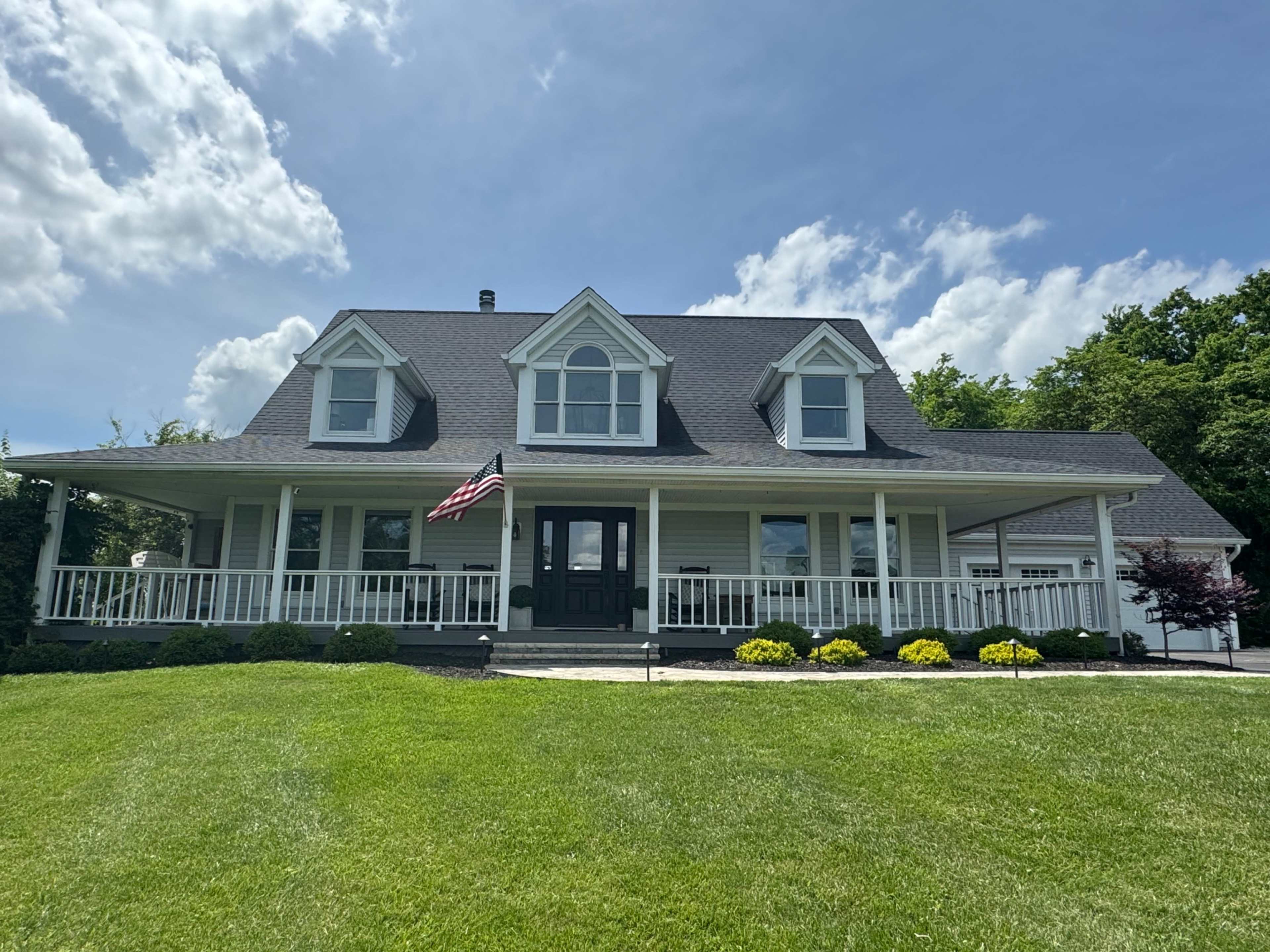 Beautiful modern farmhouse with amazing pool backyard space. Image in Colerain Township, Cincinnati, OH