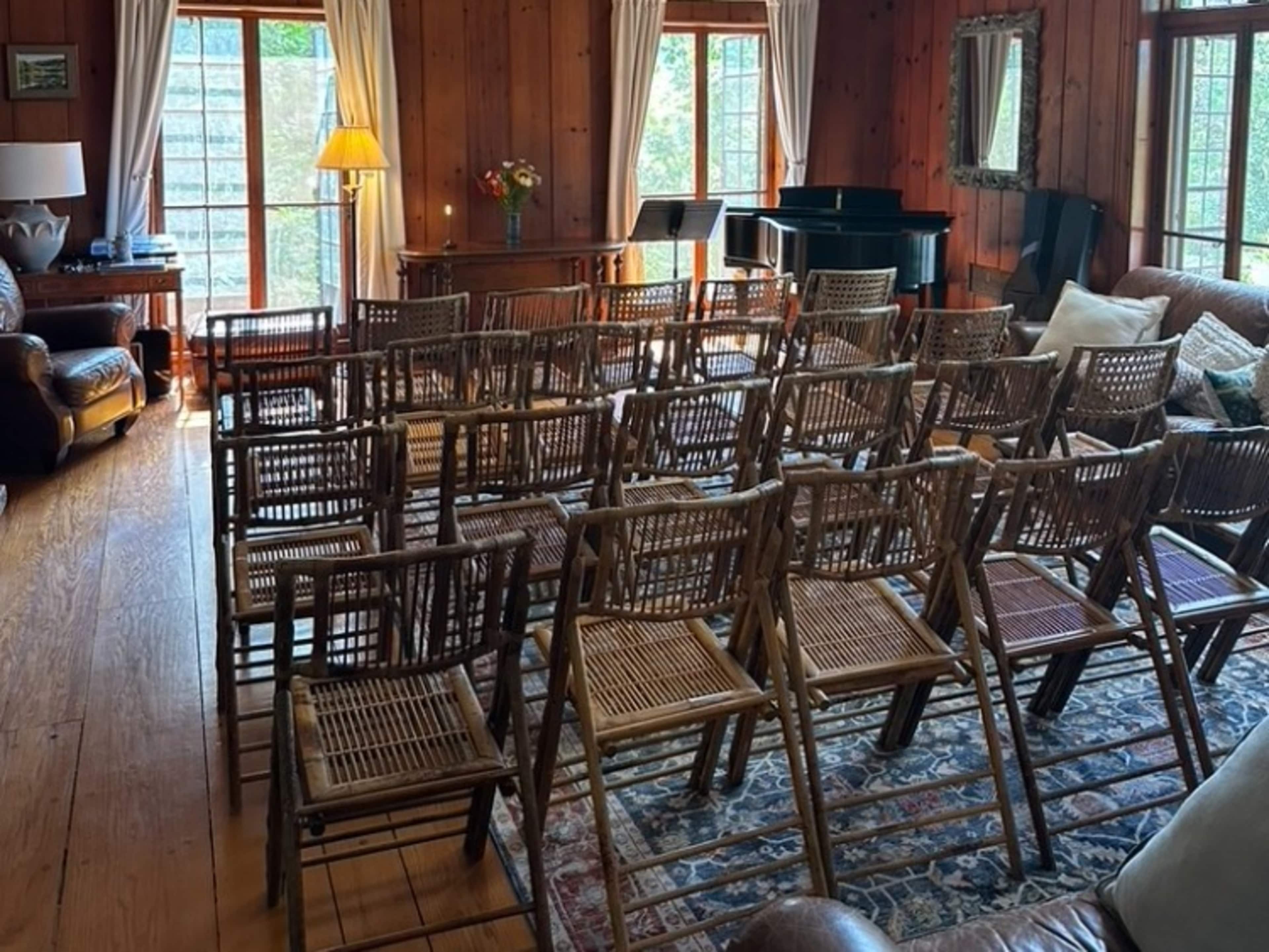 30 Bamboo Folding Chairs