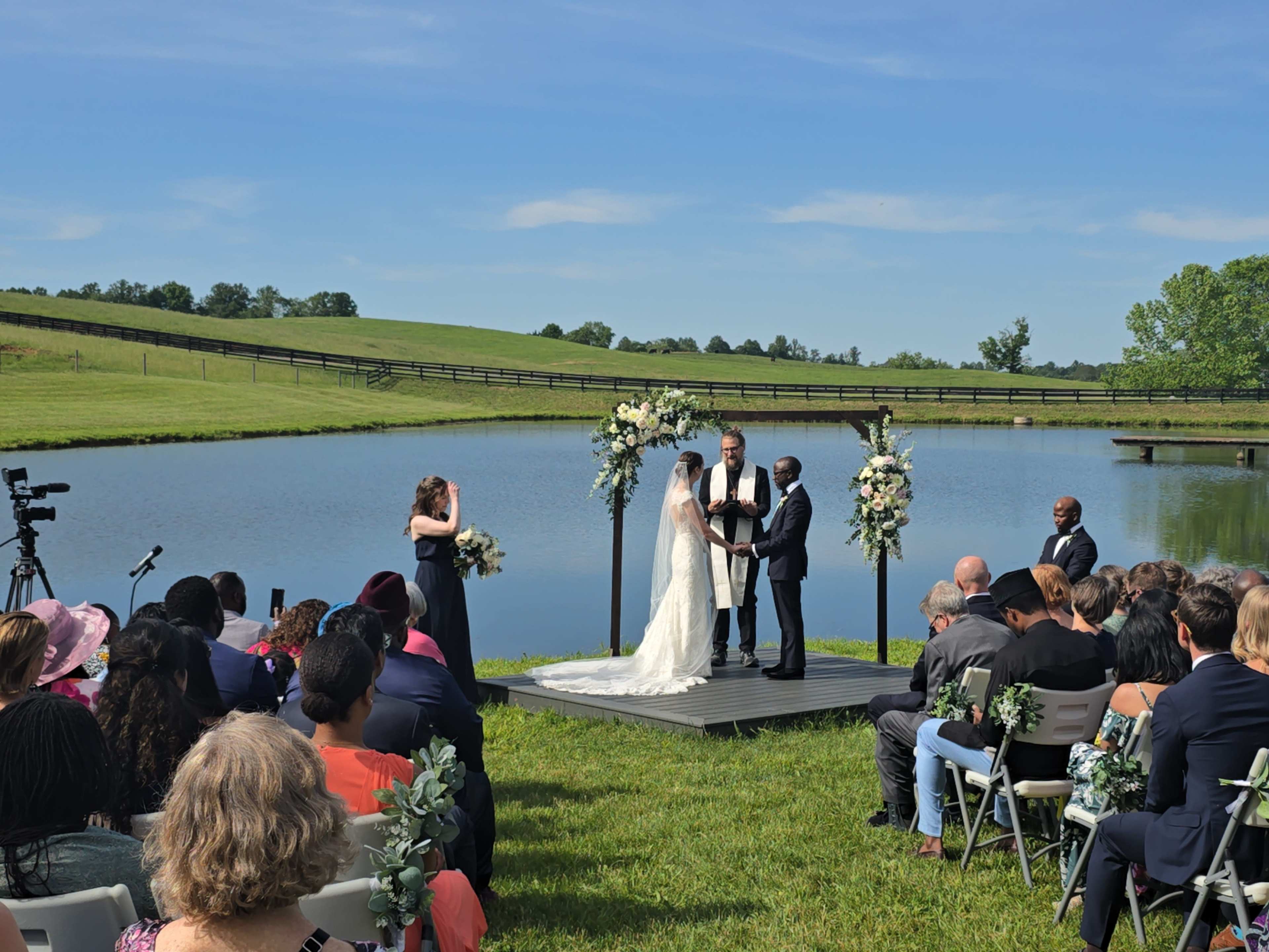 Working Black Angus Farm with a pond and view of the Blue Ridge Mountains Image in , Culpeper, VA