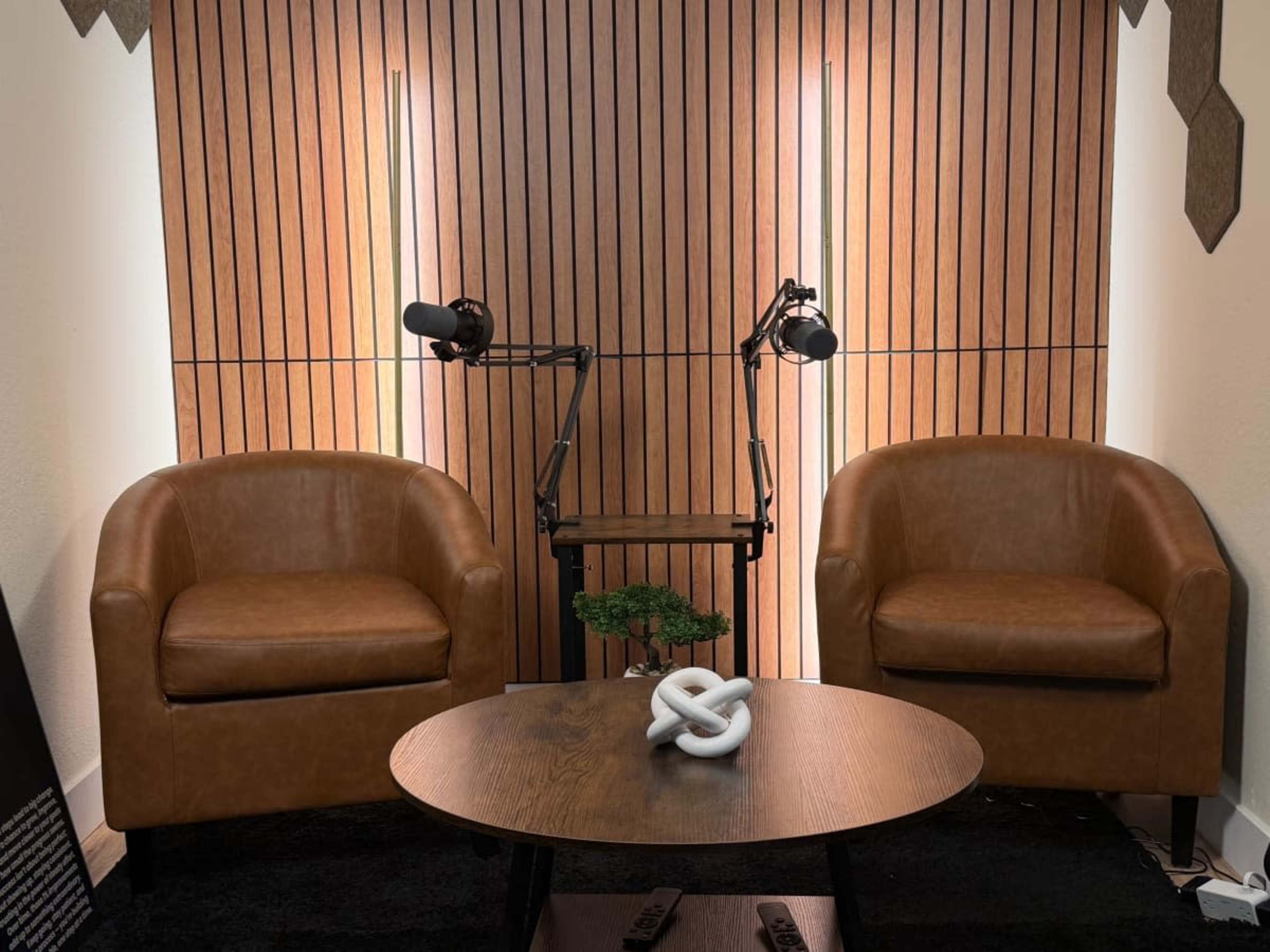 Hilltop Podcast Studio with Warm Editorial Aesthetic Image in Vallejo, Vallejo, CA