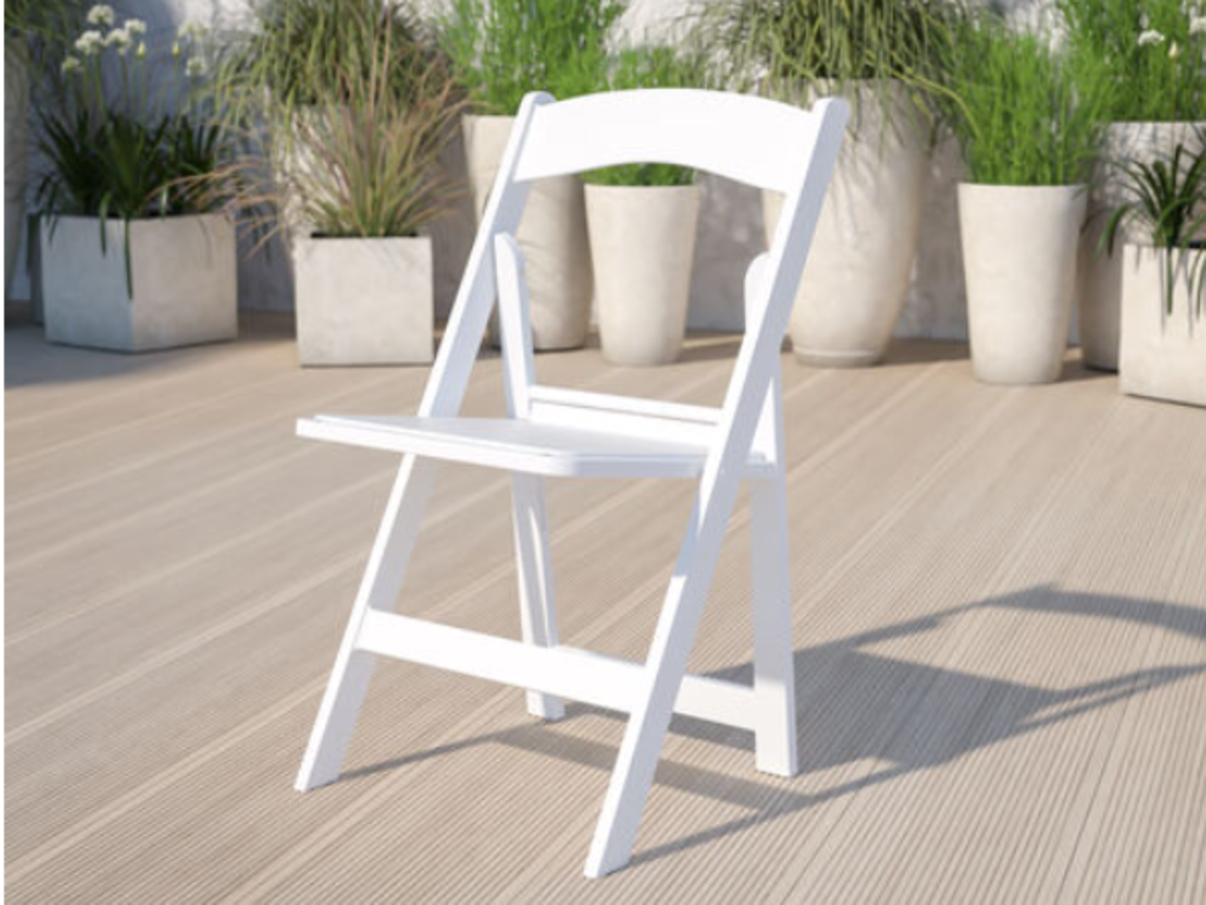 Premium White Elegant Chair with padding