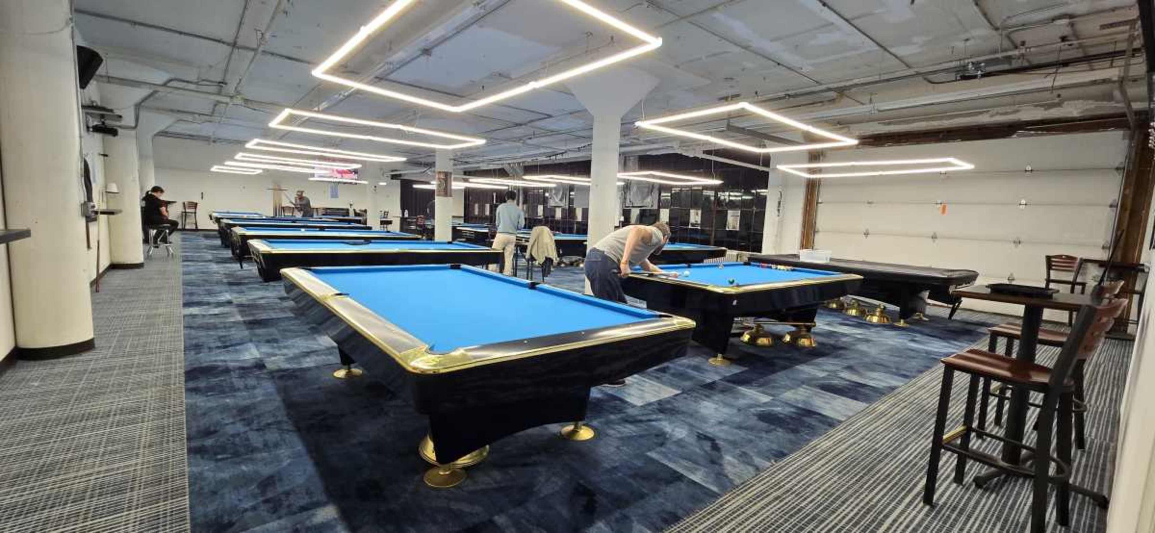 Stylish Billiard Hall with Classic Tables Image in Hoboken, Hoboken, NJ