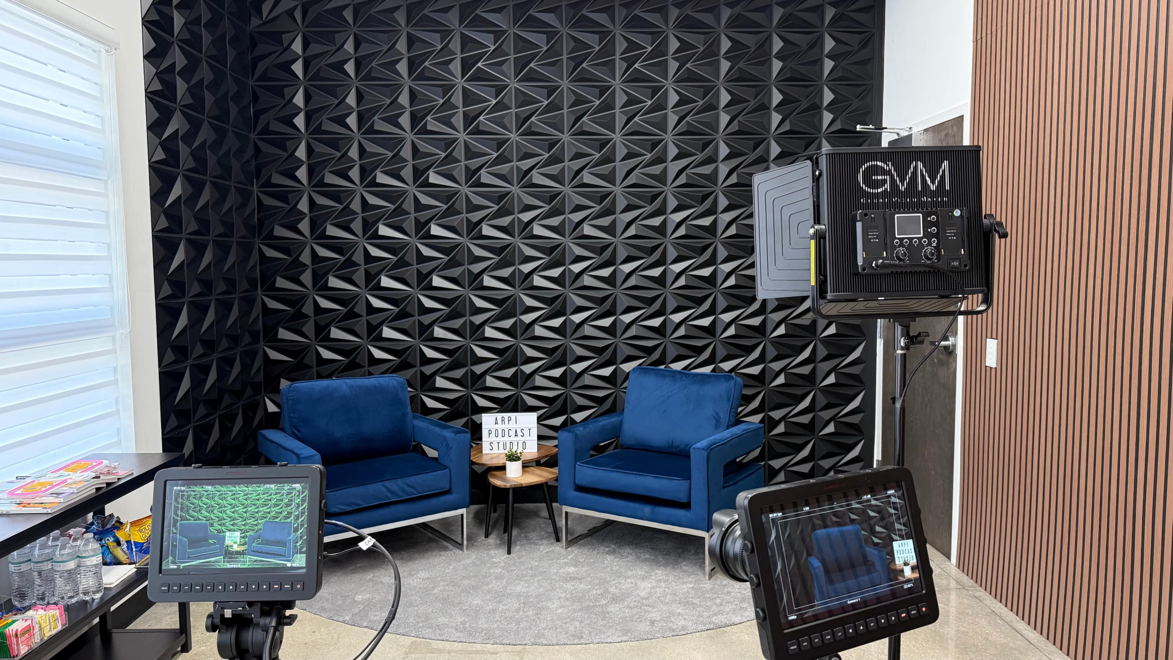 Minimalist & Modern Podcast Studio – Adaptable Setup for Any Format Image in , Miami Lakes, FL