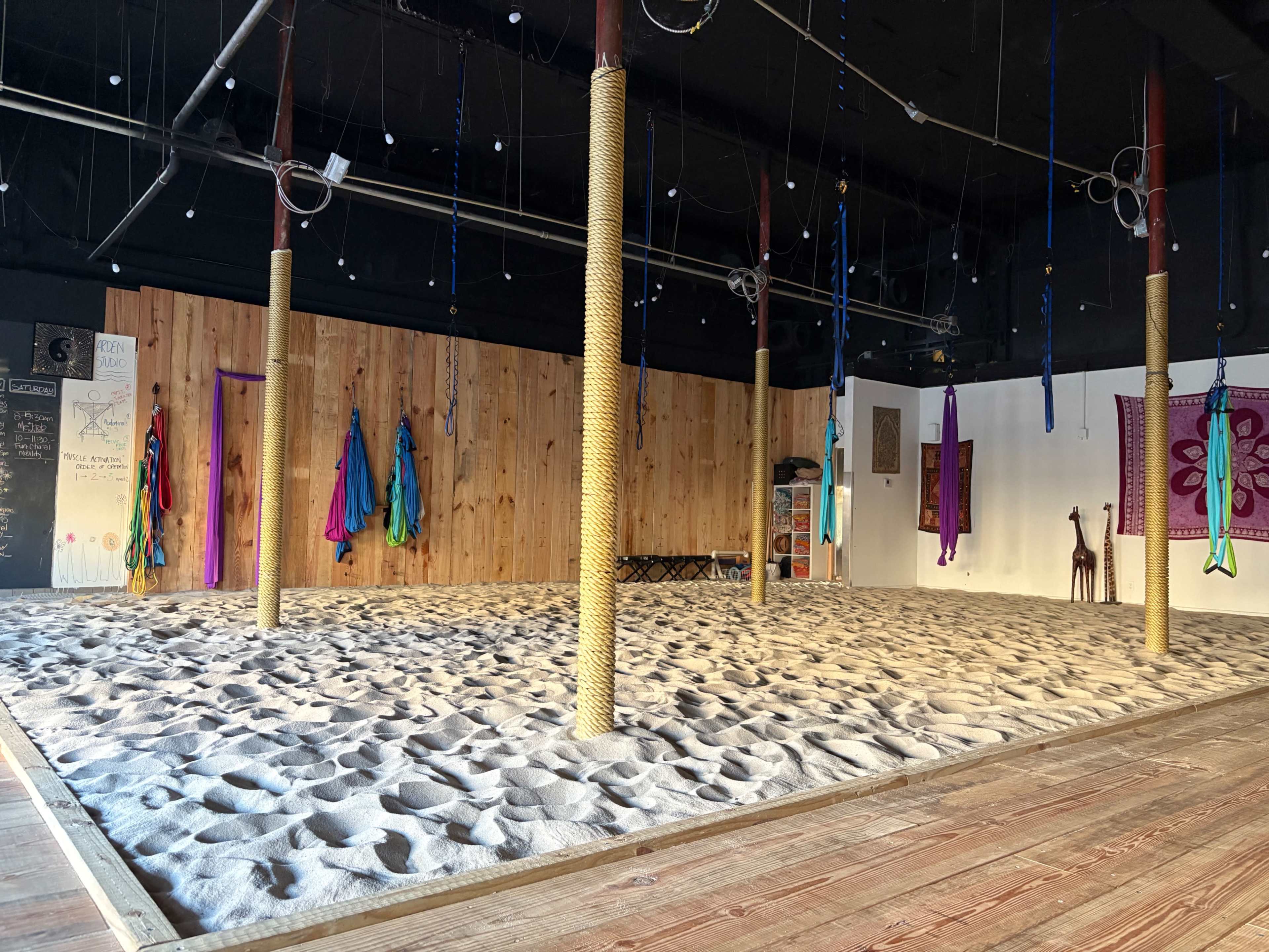 Semi urban beach yoga studio with open party entertainment space Image in North Beach, Miami Beach, FL