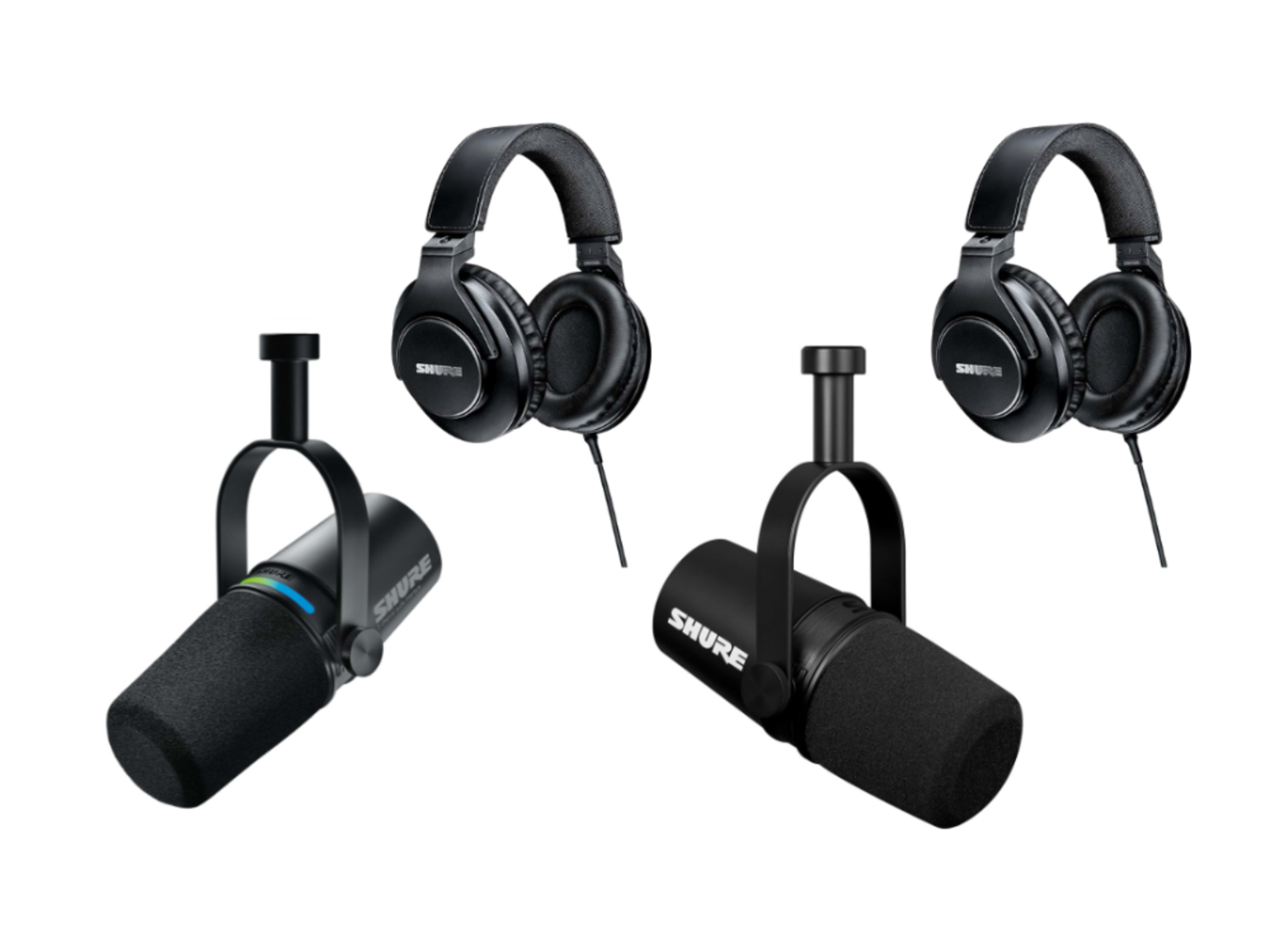 Two-Person Shure Podcast Bundle Kit