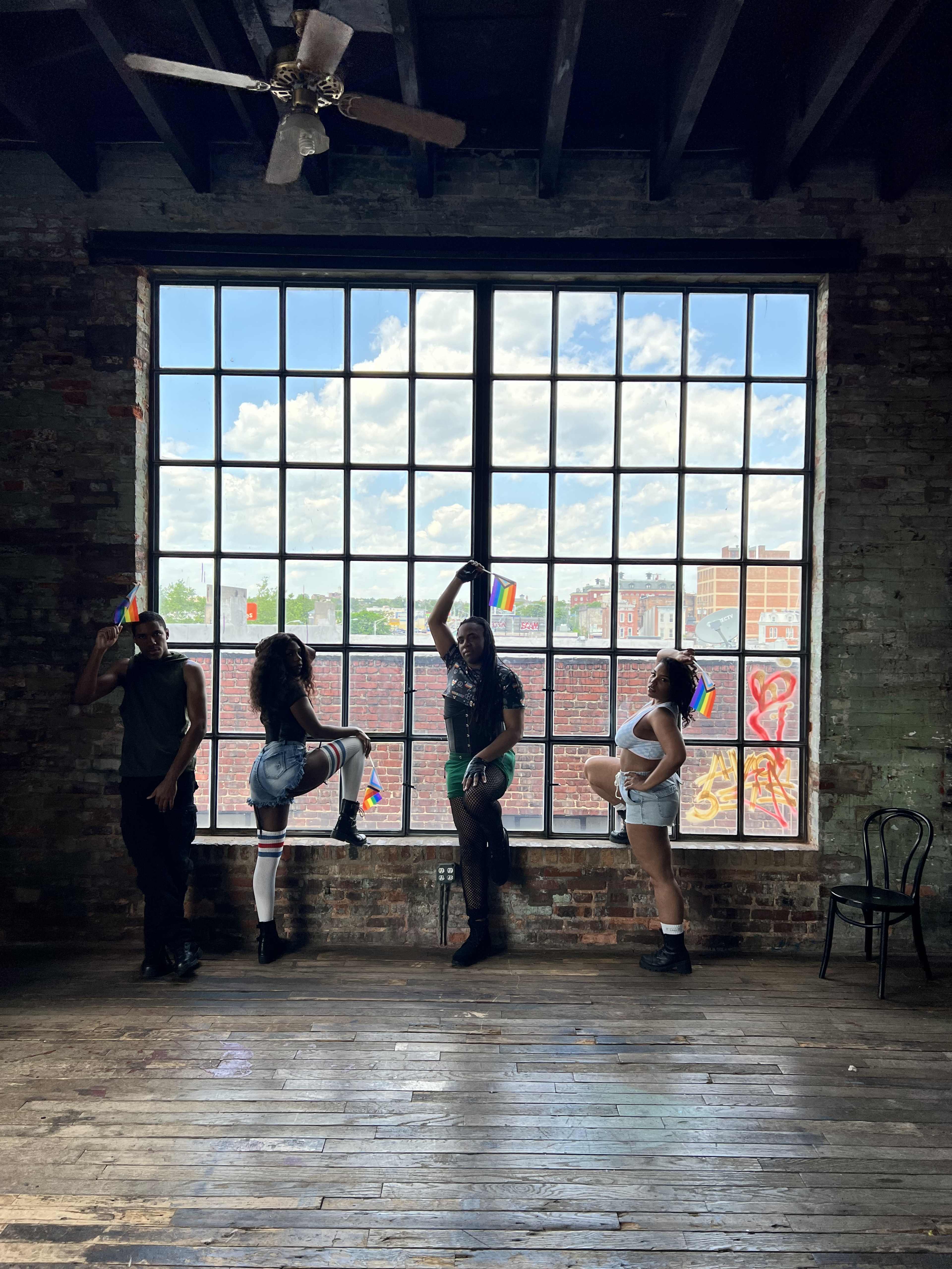 Warehouse music video shoot