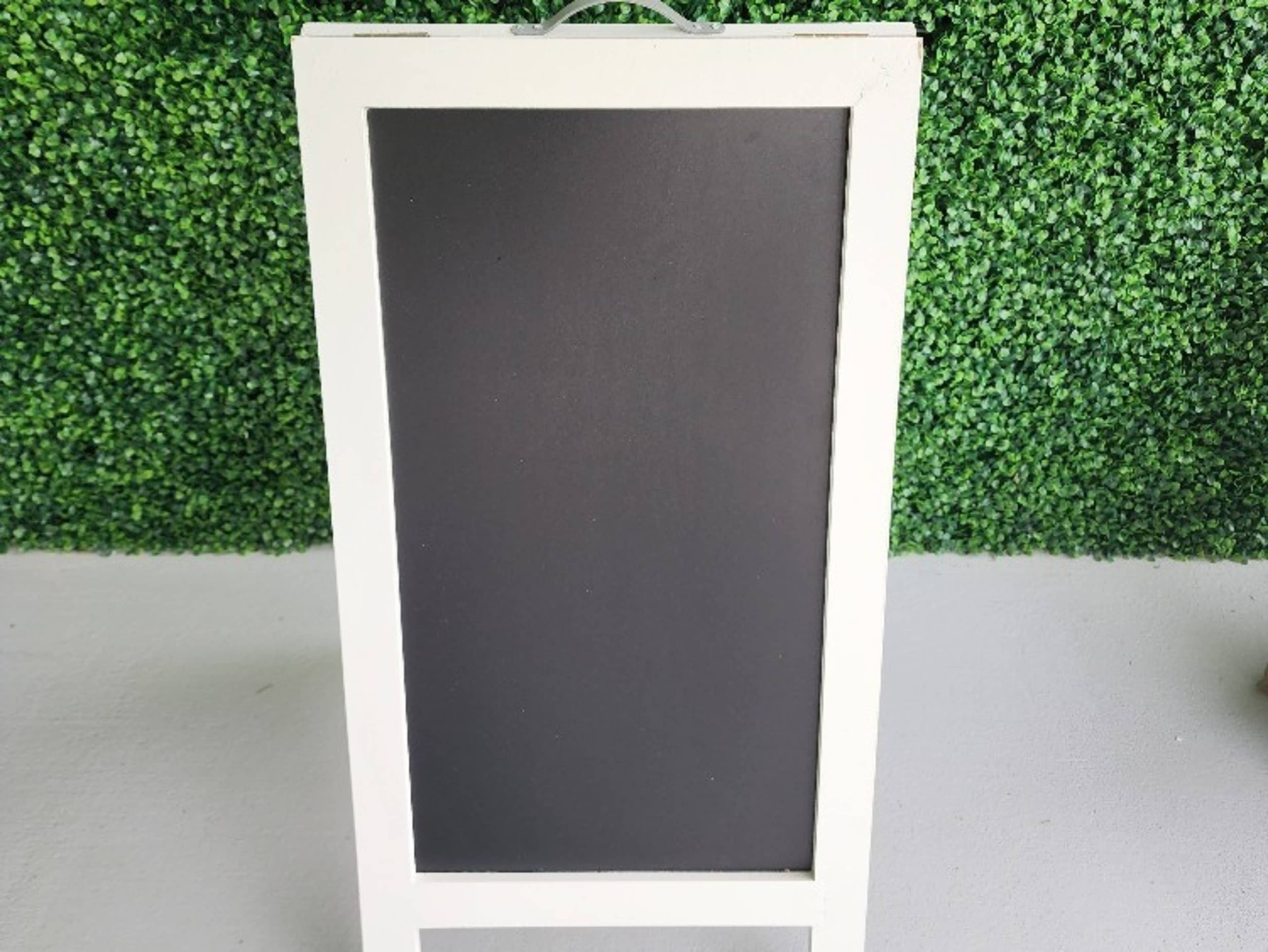 Welcome chalkboard sign