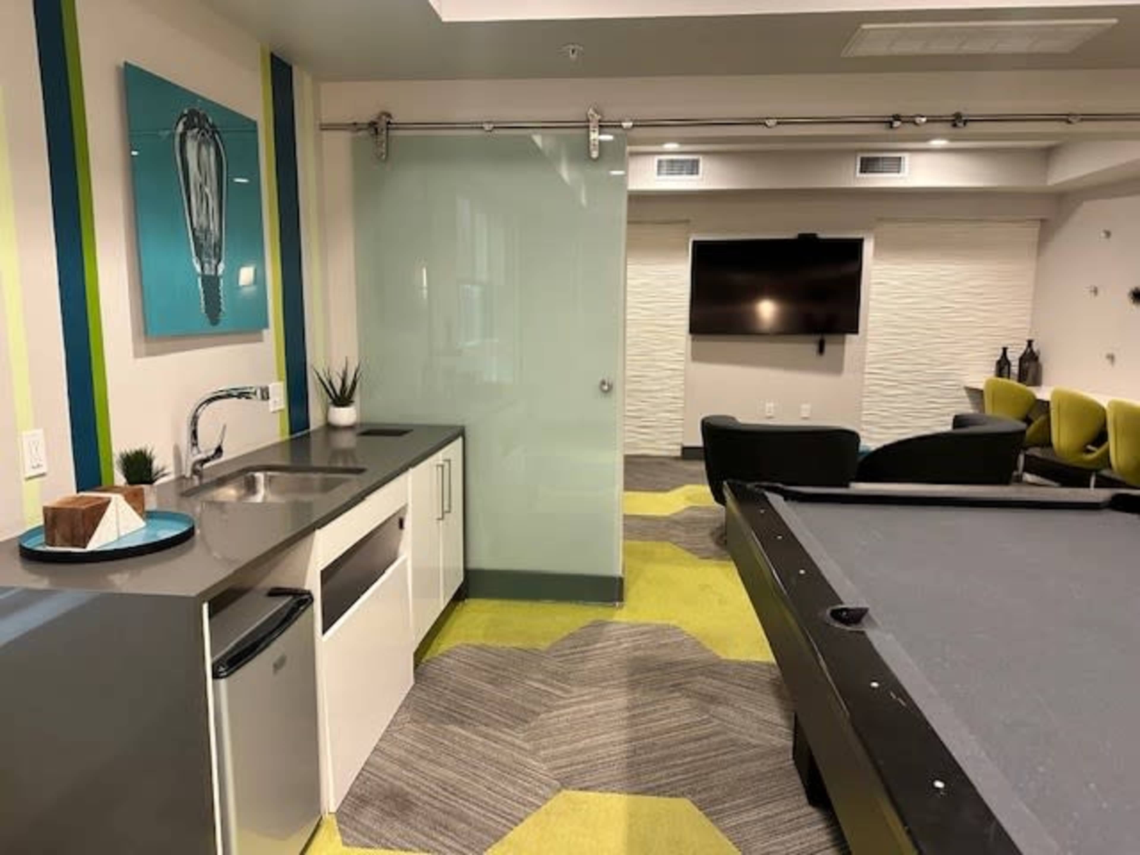 Game Room at The Lex Apartments Image in Village Oaks, San Jose, CA