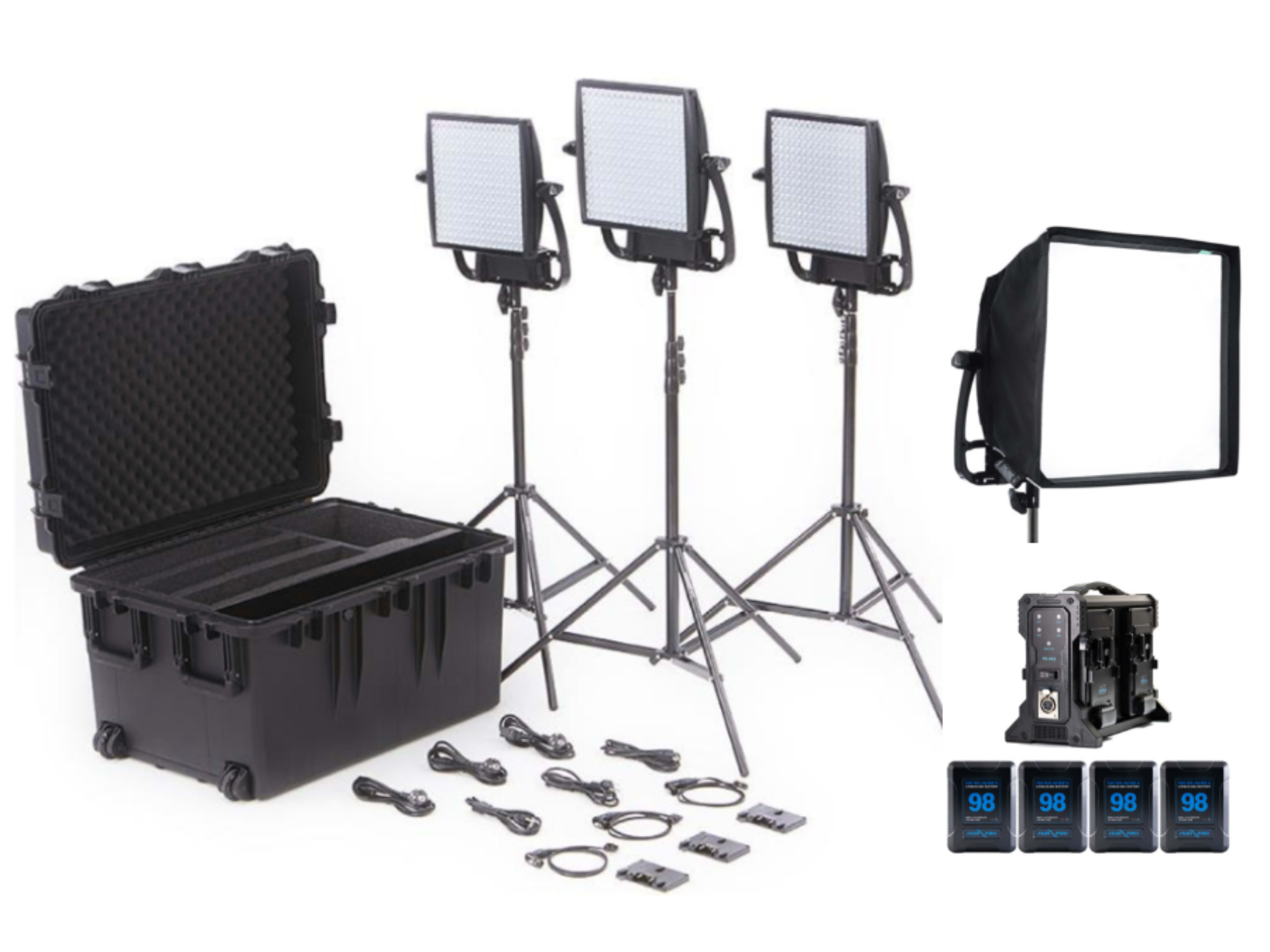Litepanels Astra 3X 55W Bi-Color LED - Full Kit