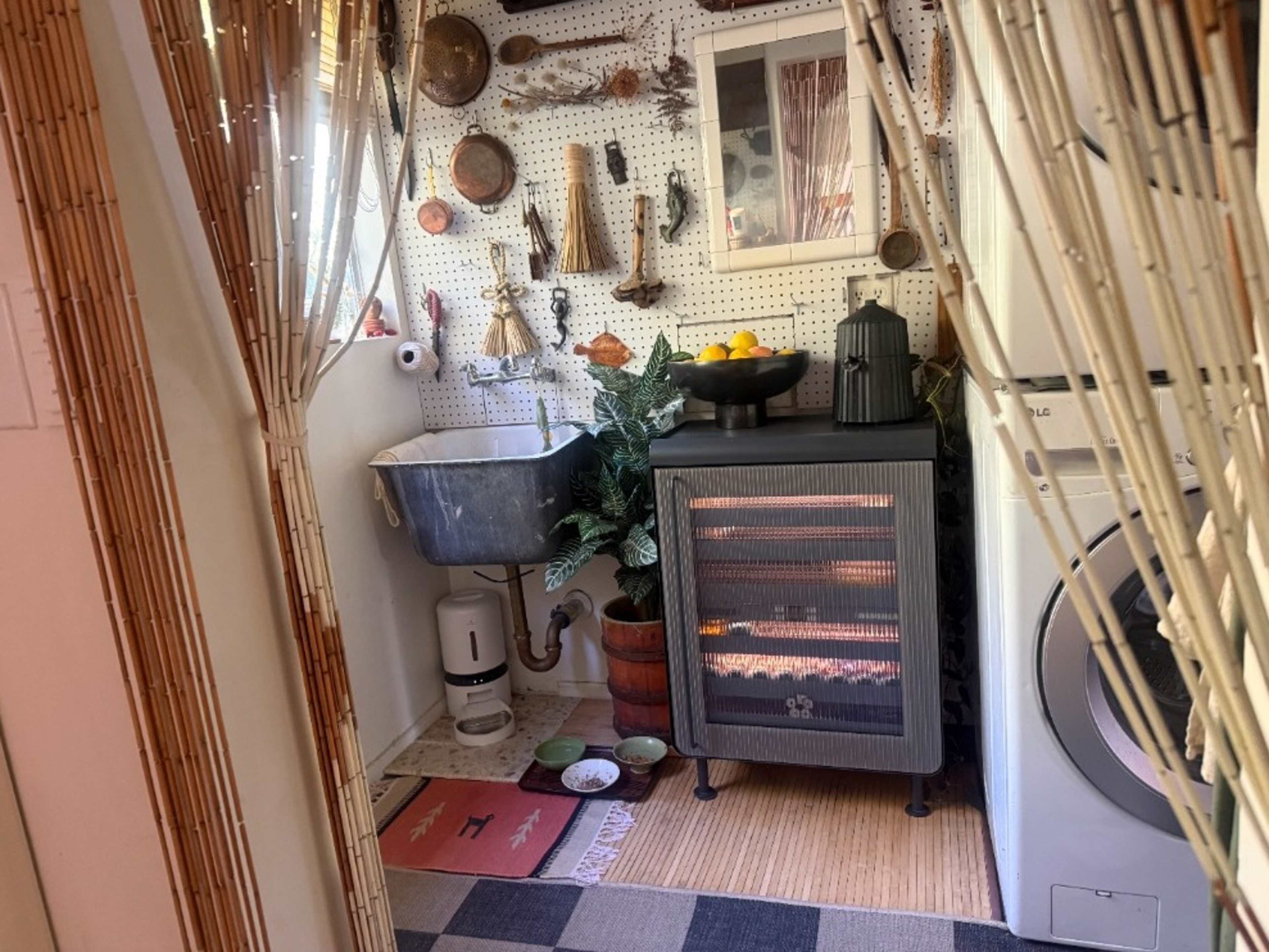 Crafty Station + Drink Fridge