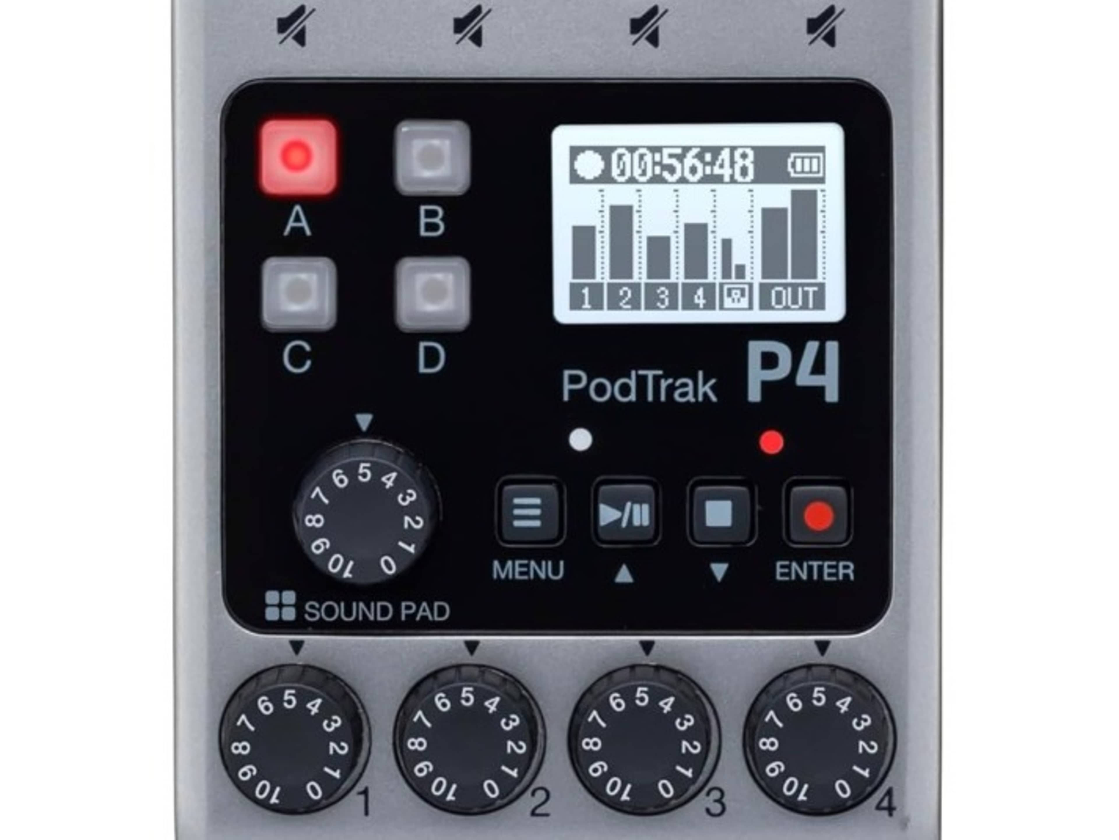 Audio Podcast Package - Zoom PodTrak P4 with Mics