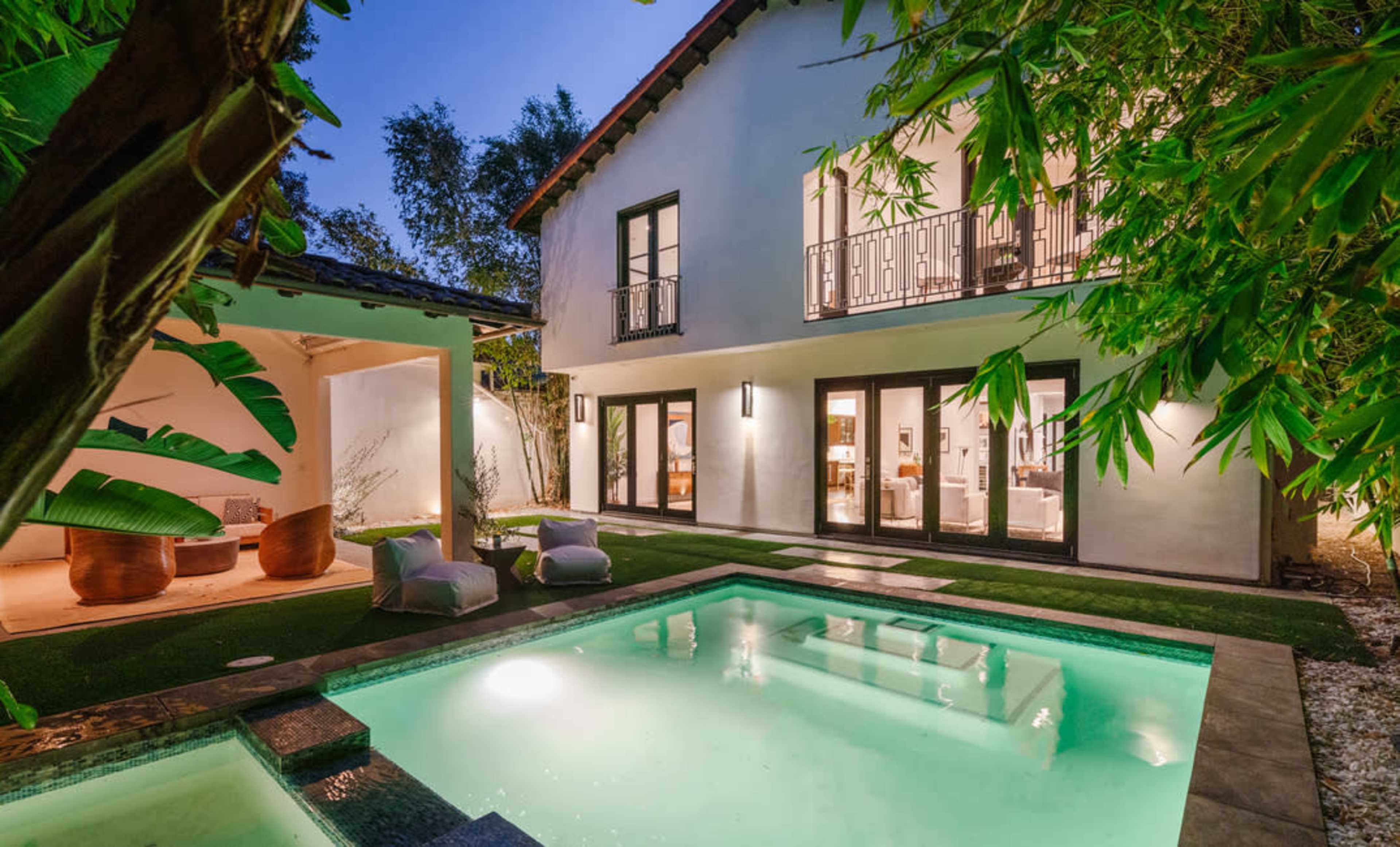 Spanish-Style Mod Villa with Recording Studio, Pool and Cabana (West Hollywood/ Beverly Grove) Image in Central LA, Los Angeles, CA