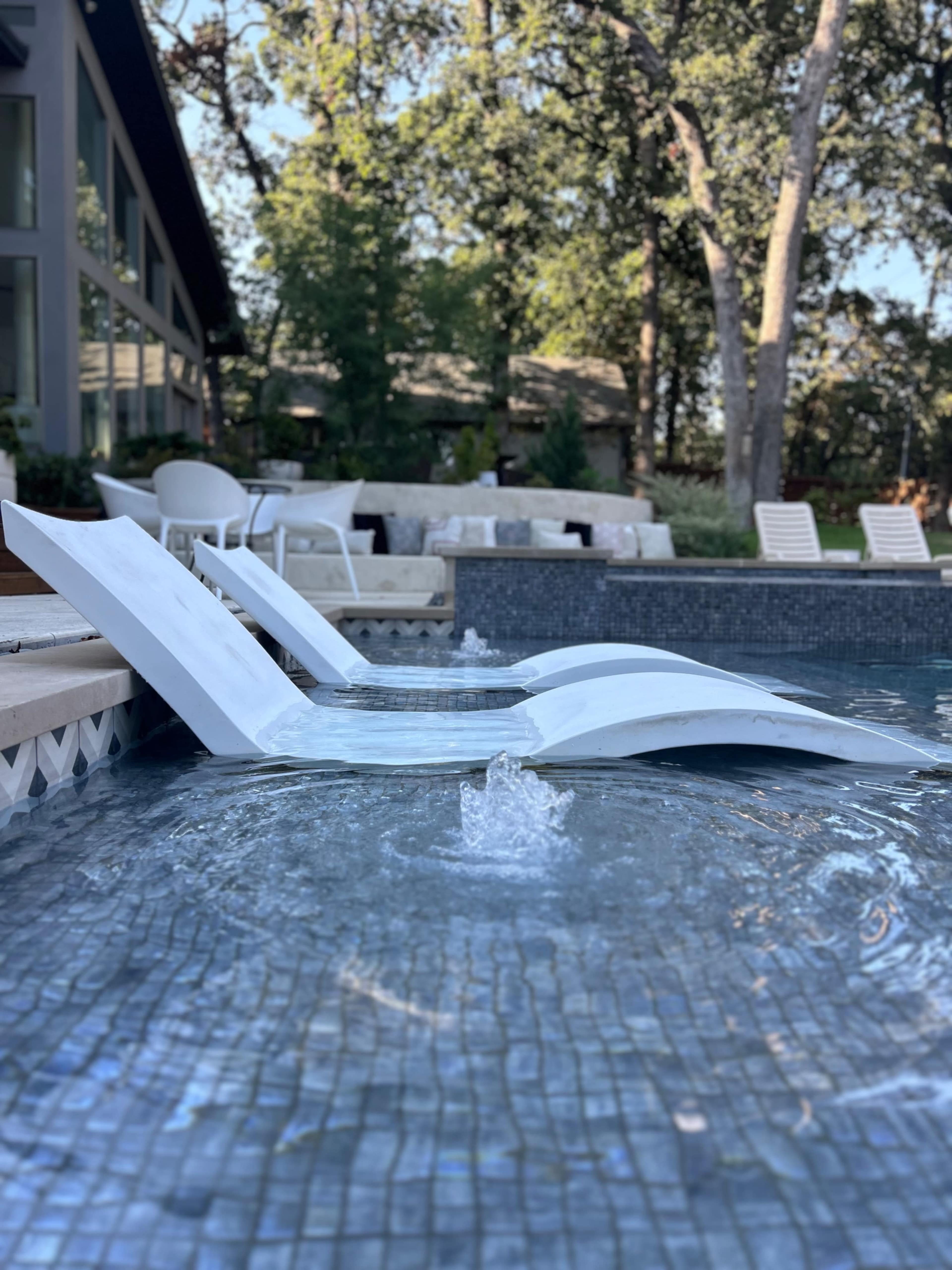Luxury Resort Style Outdoor Space with Pool Image in Denton, Denton, TX