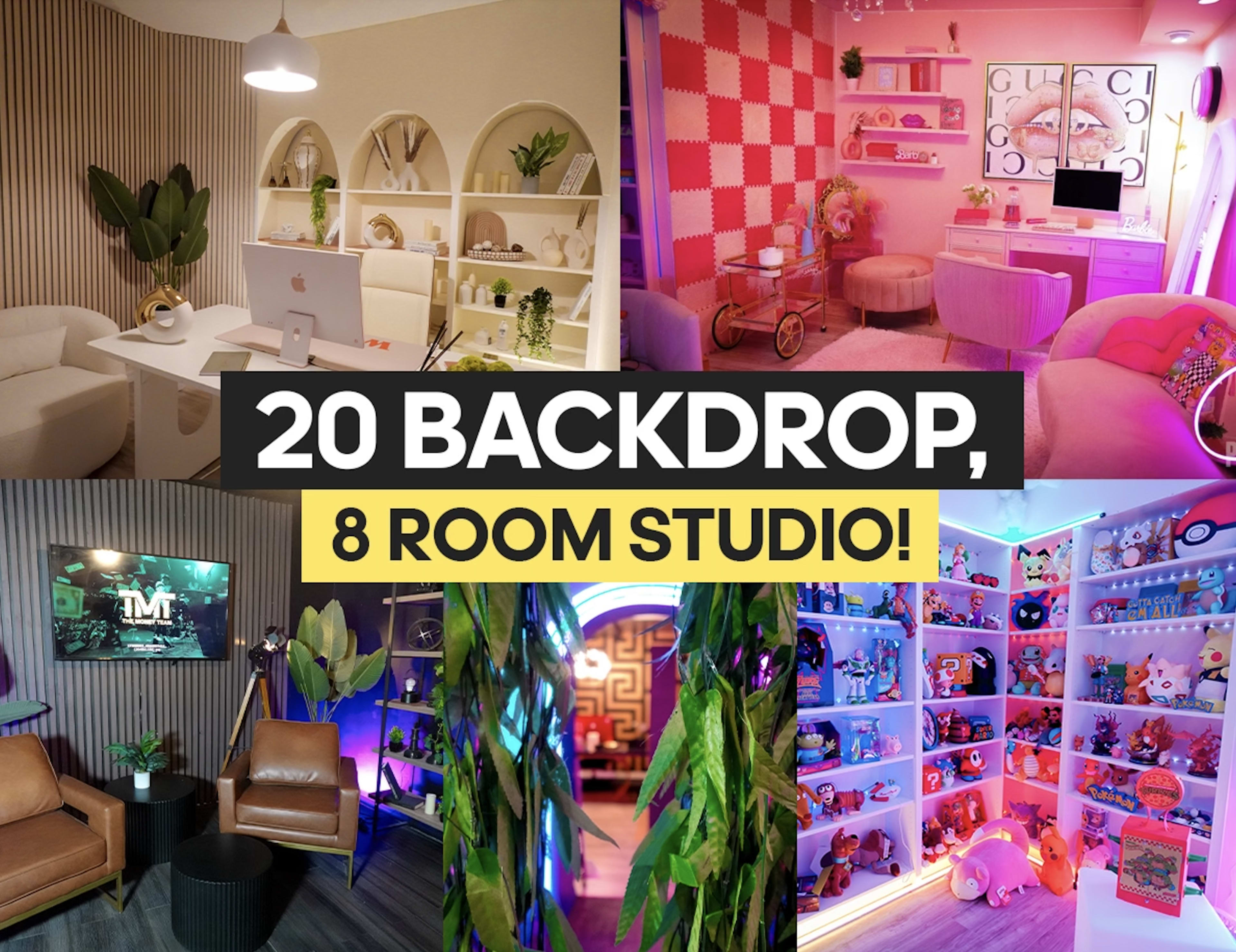 20 Viral Backdrops! 8 Rooms! Miami Premier Podcast/Influencer and Content/TV Studio (All Backdrops Included!) Image in Flamingo / Lummus, Miami Beach, FL