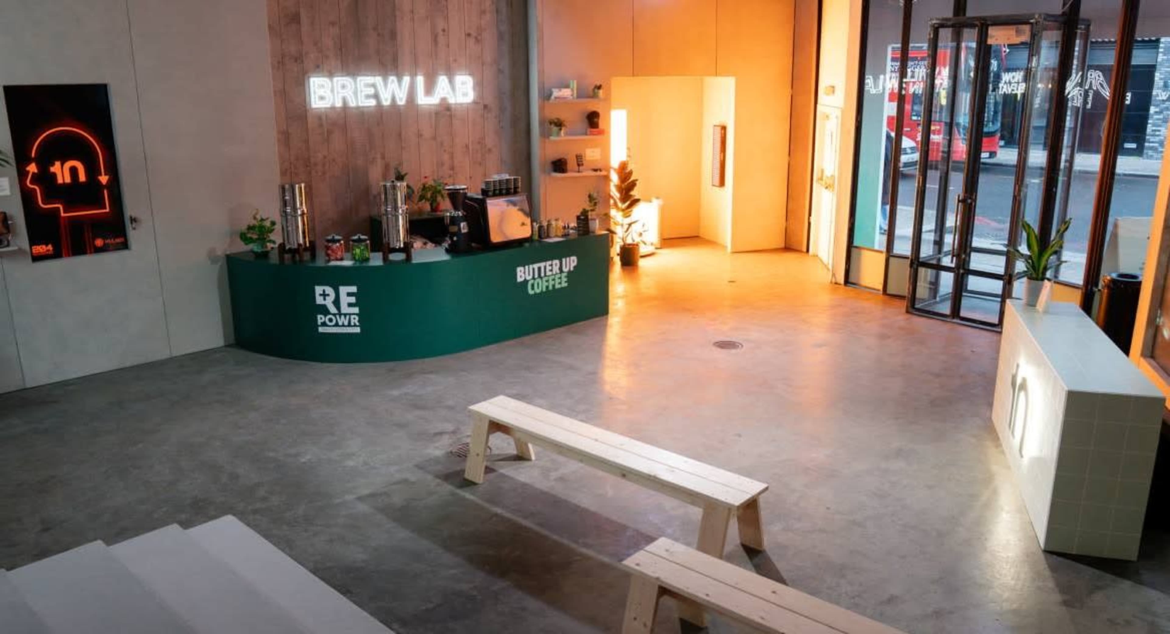 The Loading Bay, industrial studio space with shop front on Curtain Road. Image in Shoreditch, London, ENG