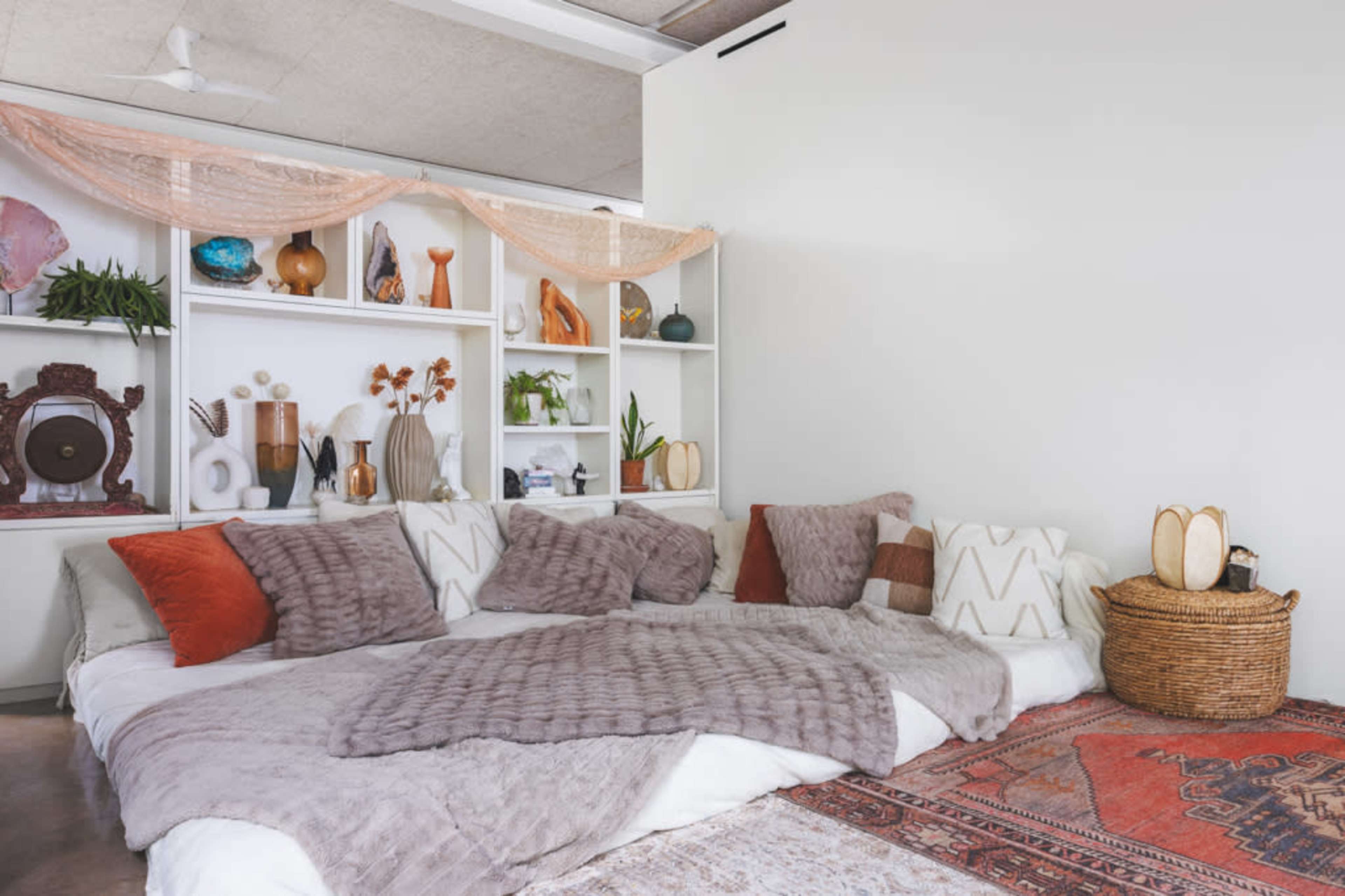 Remove “Cuddle Puddle” to create additional standing room, space for presenting, etc