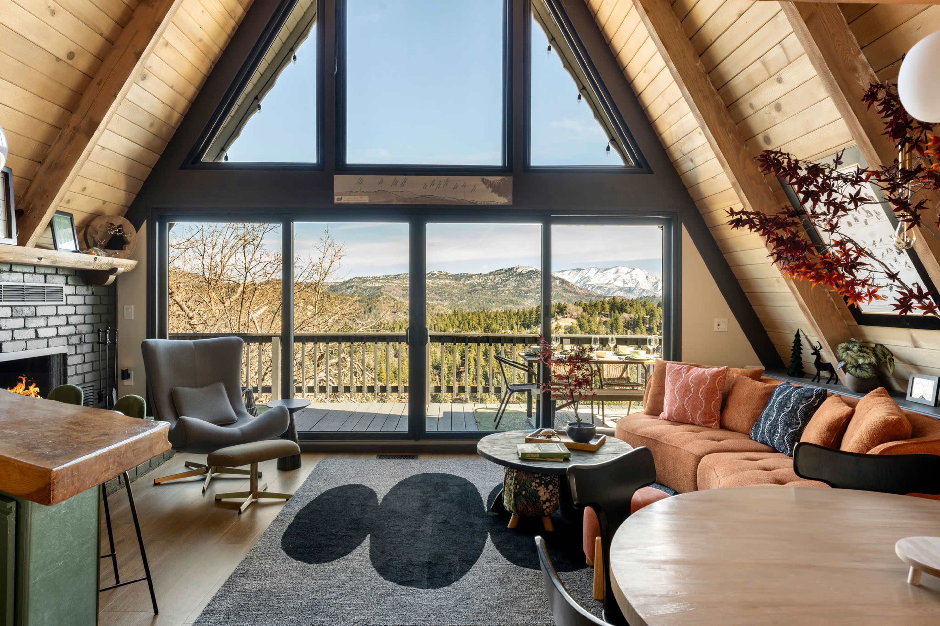 A-Frame Cabin with stunning Mountain Views Image in , Running Springs, AS