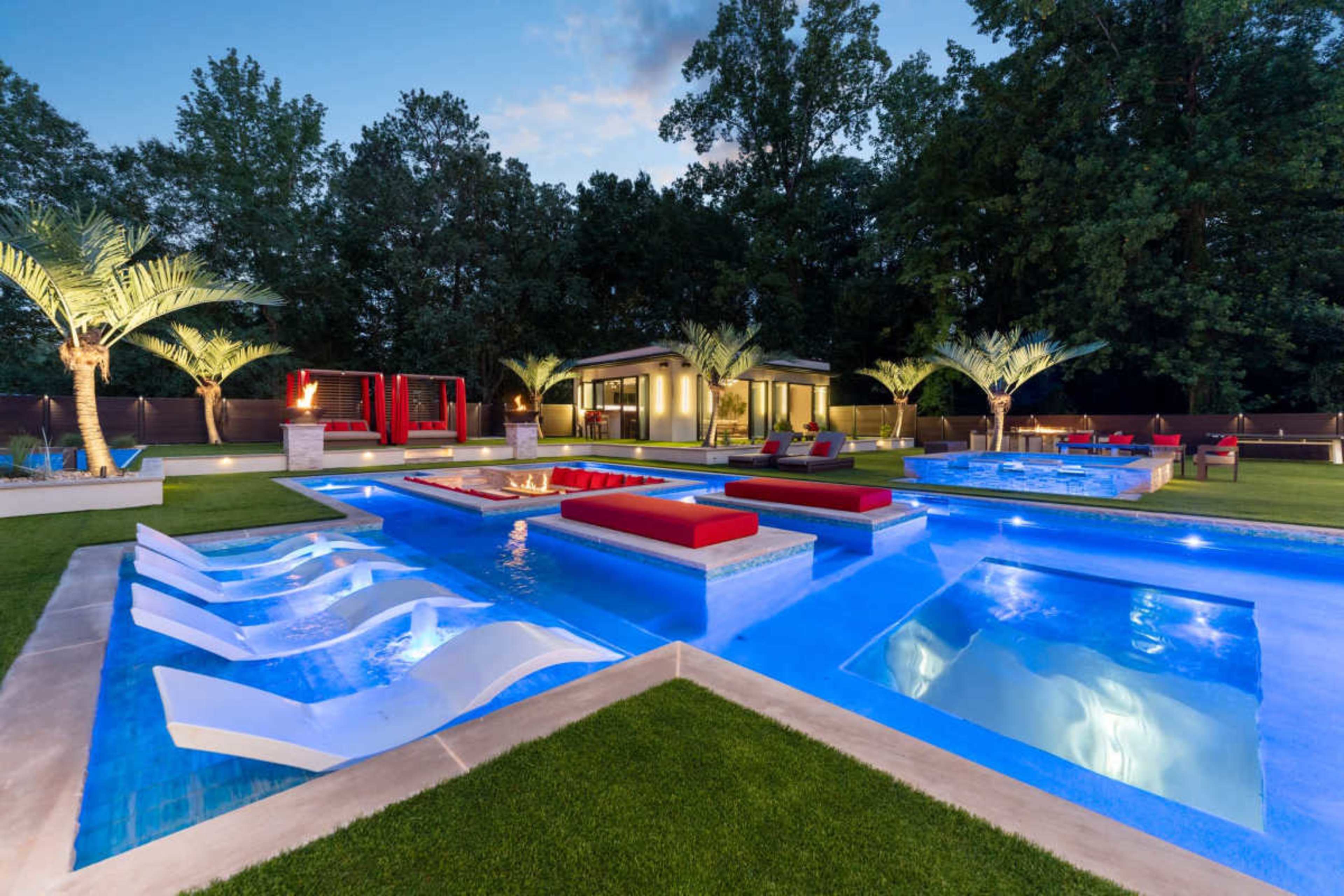 Luxury Modern Pool and Resort Backyard in Buckhea Image in Buckhead, Atlanta, GA