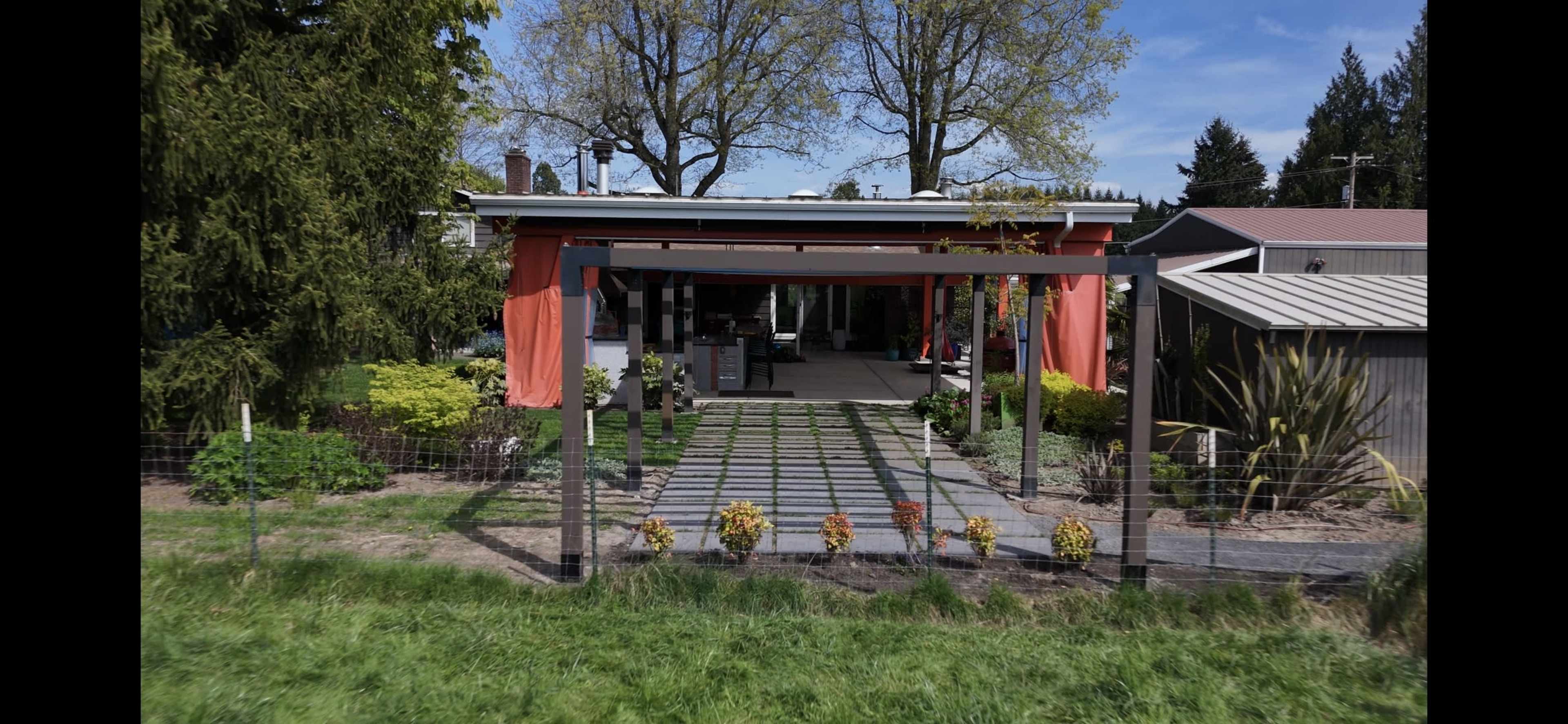 Mid-Century Outdoor Pavilion with full Kitchen, Garden, Greenhouse, Barn, Pasture, Livestock Image in , Oregon City, OR