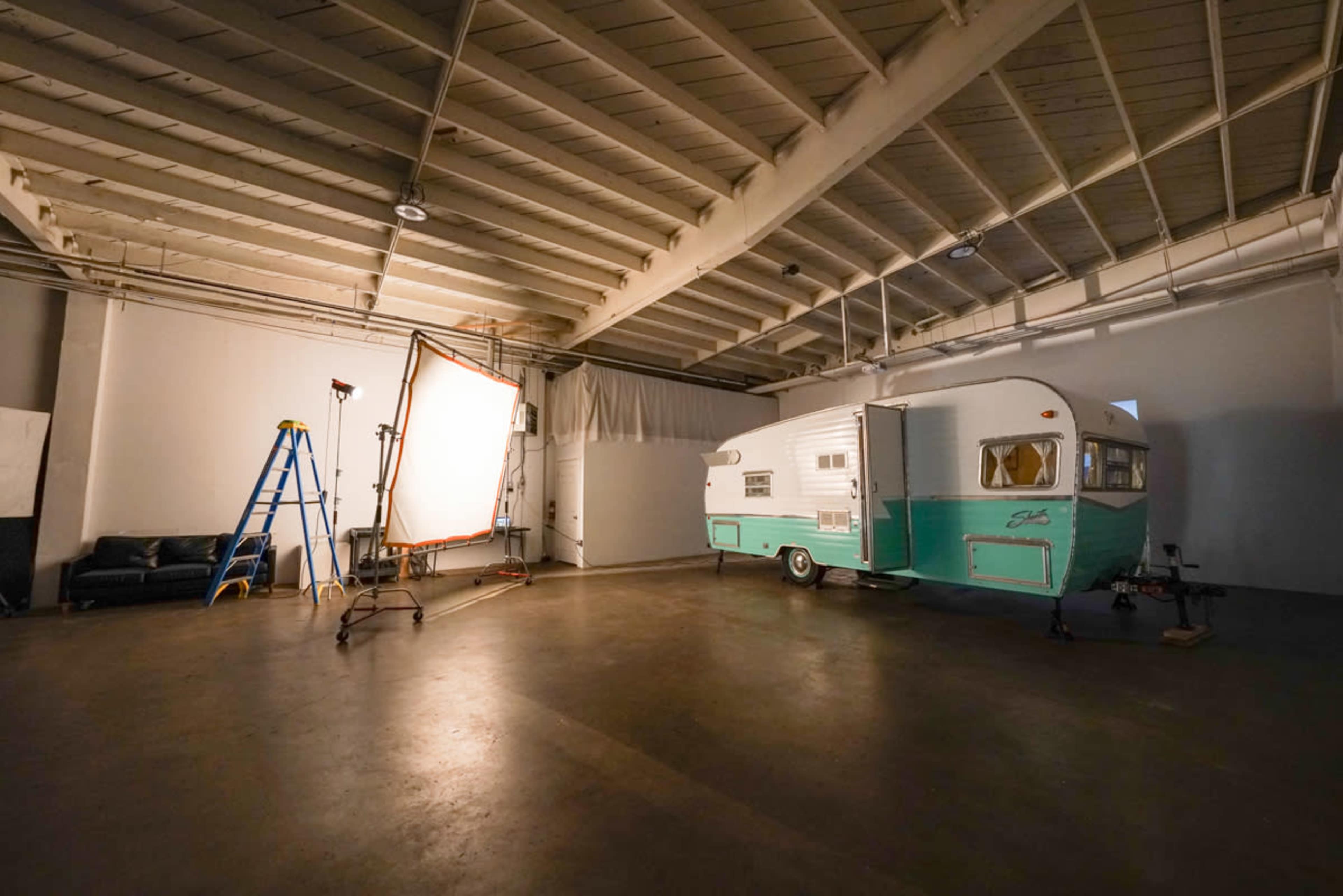 Yukon 4 - Large rental production photo studio with Vintage RV, Car Access and a Light Cube Image in Hawthorne, Hawthorne, CA