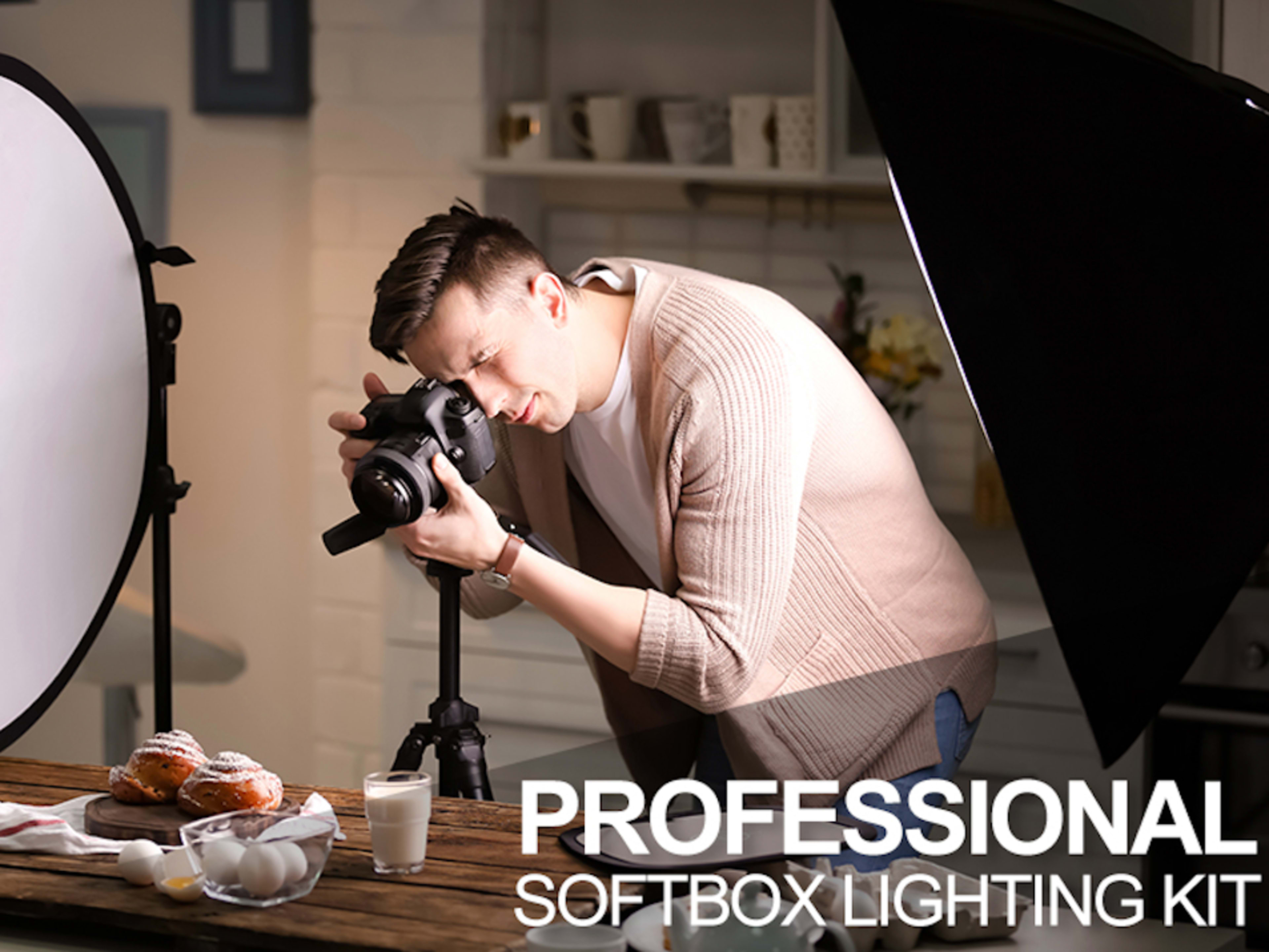 Professional Softbox Lighting Kit