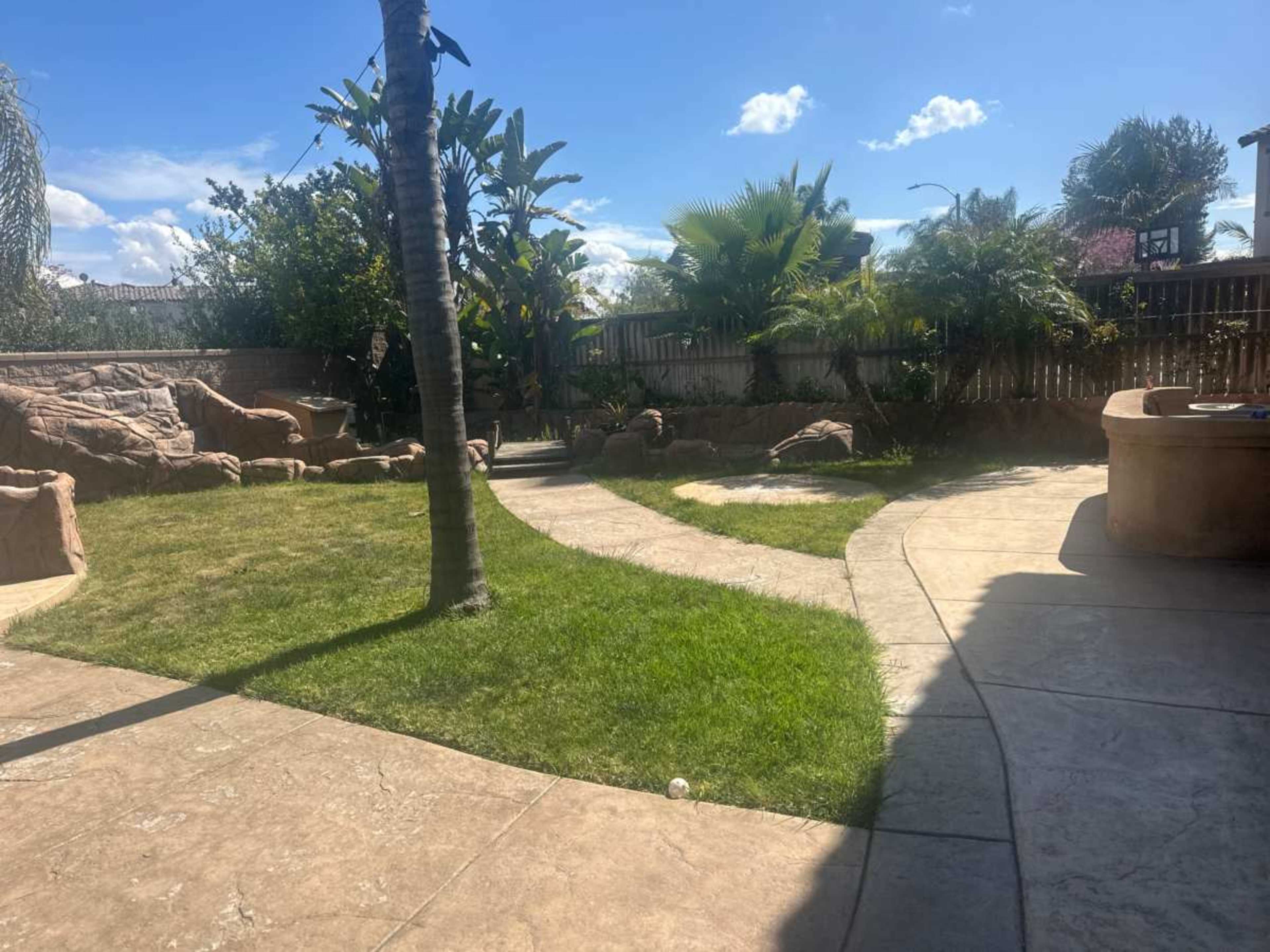 Tropical backyard Image in Otay Ranch, Chula Vista, CA