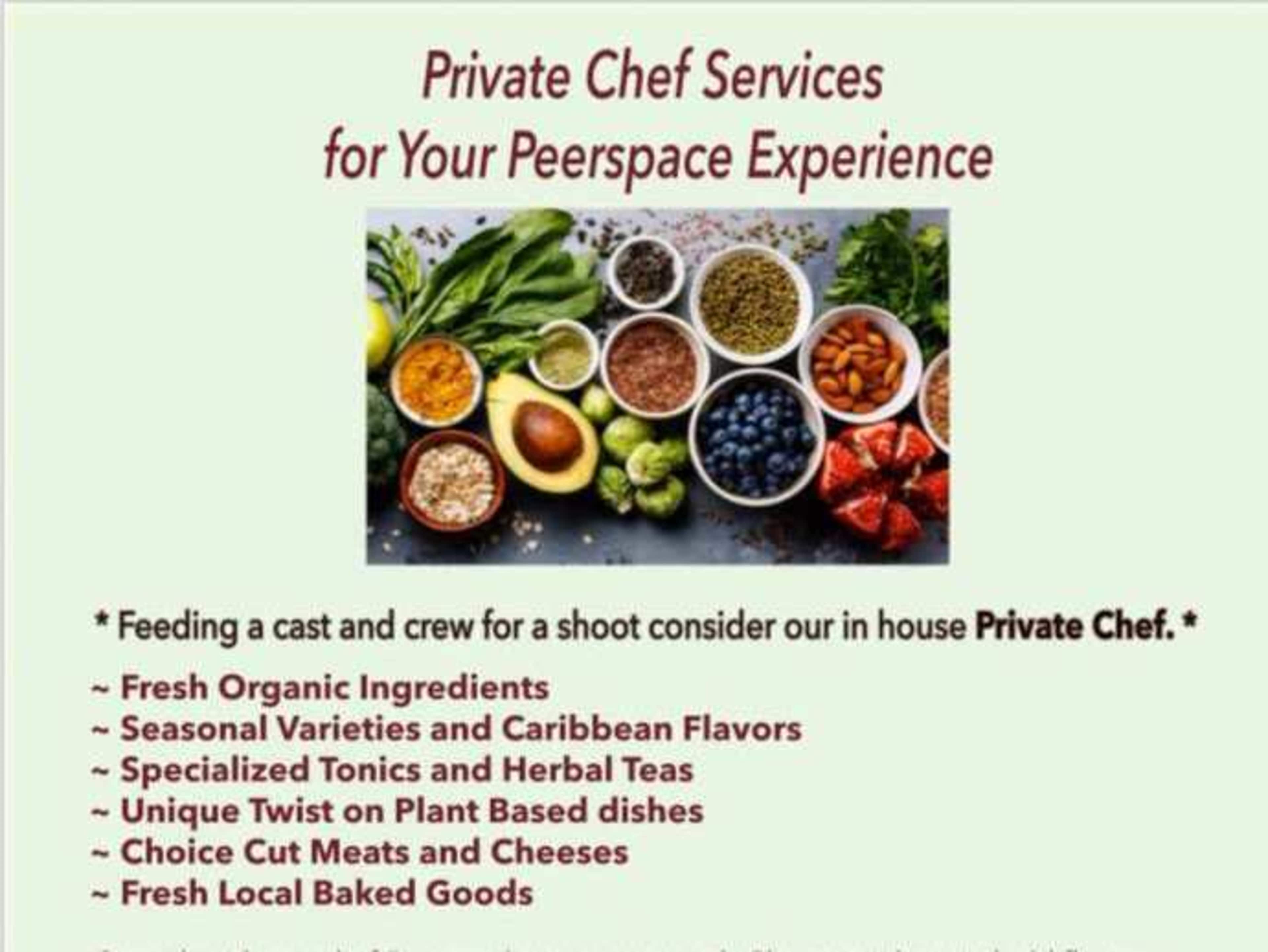 Private Chef Services - 6-8 people