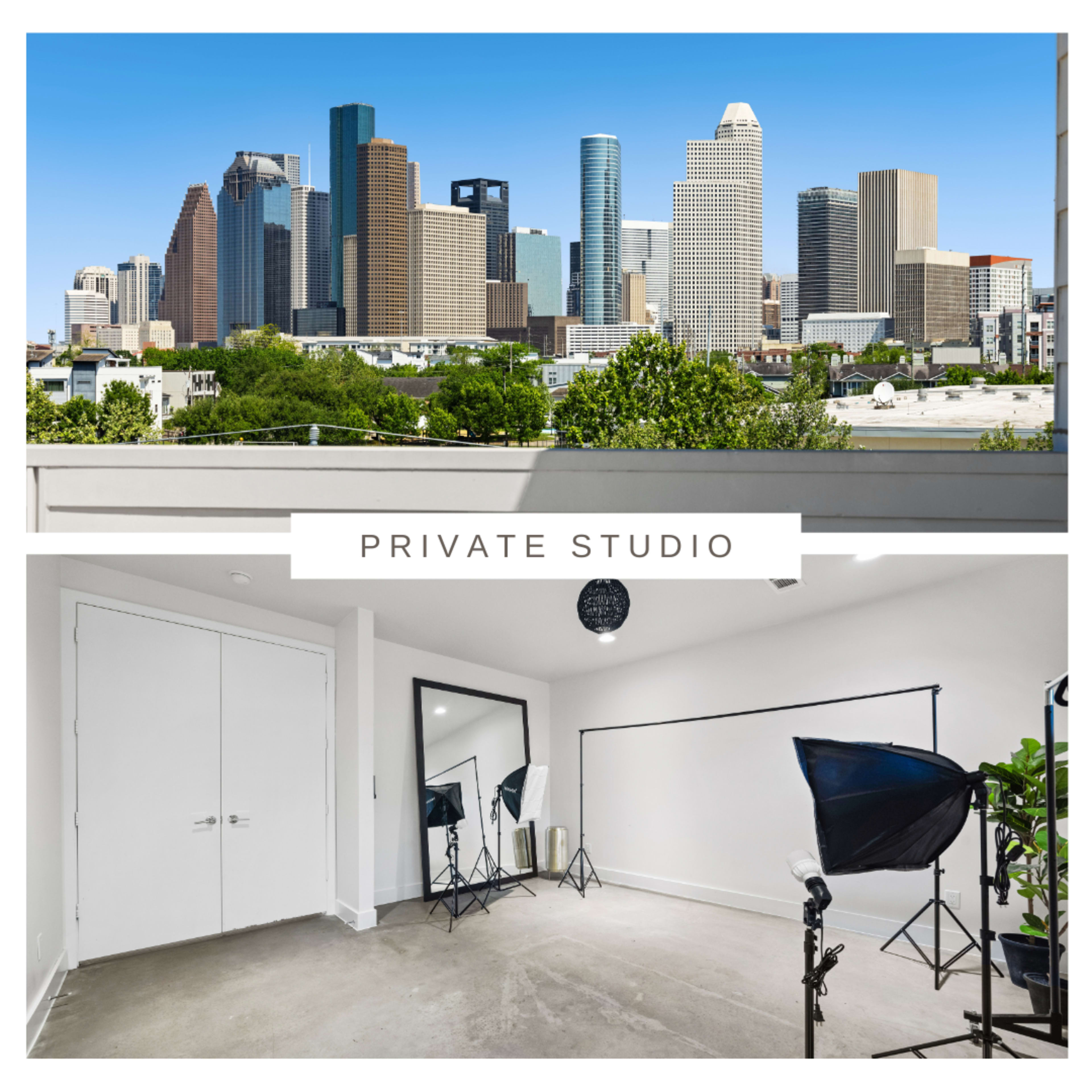 Private Photo Studio w/ Skyline Views Image in Montrose, Houston, TX