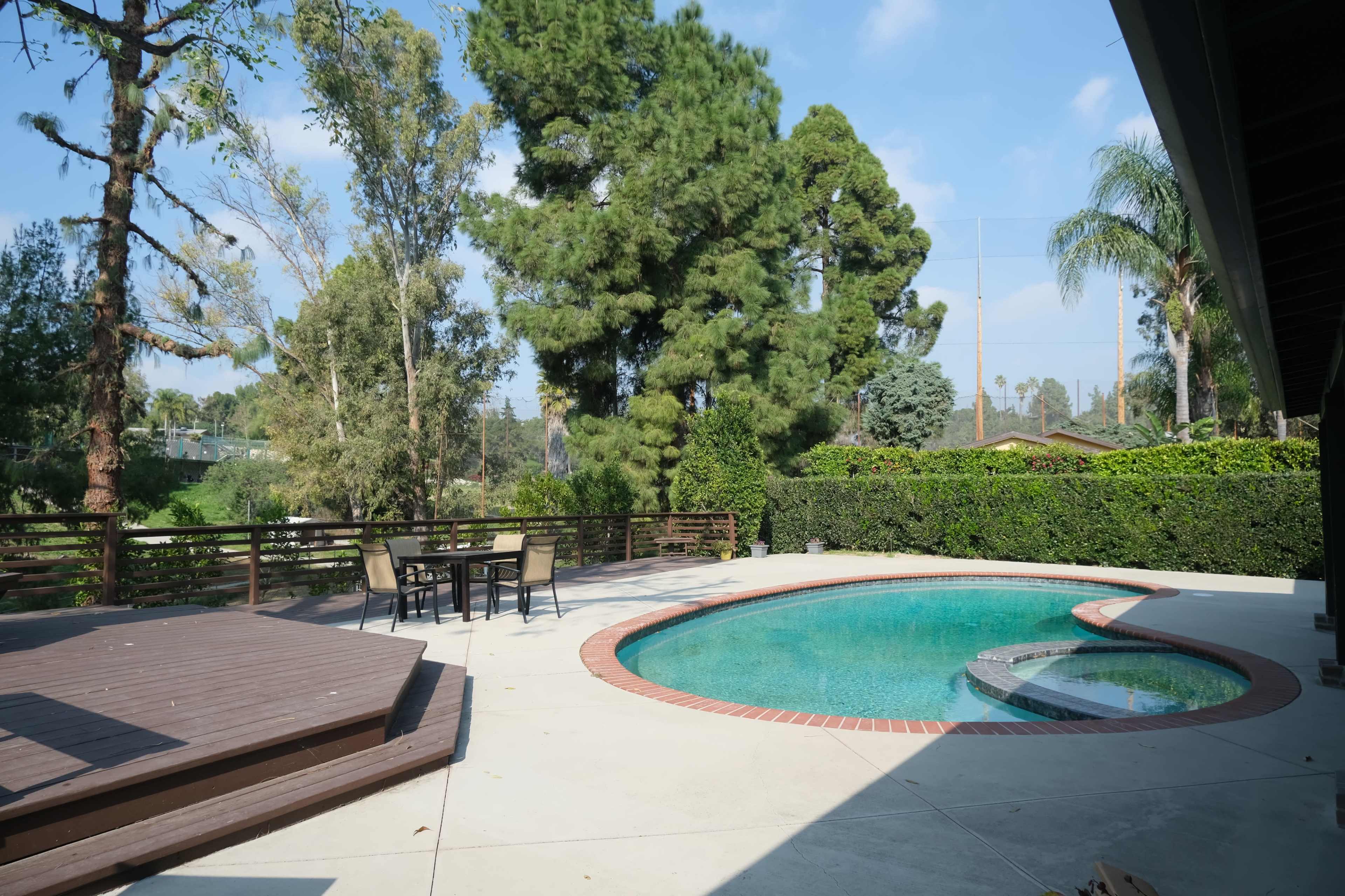 Spacious pool, patio, and garden Image in Granada Hills, Granada Hills, CA