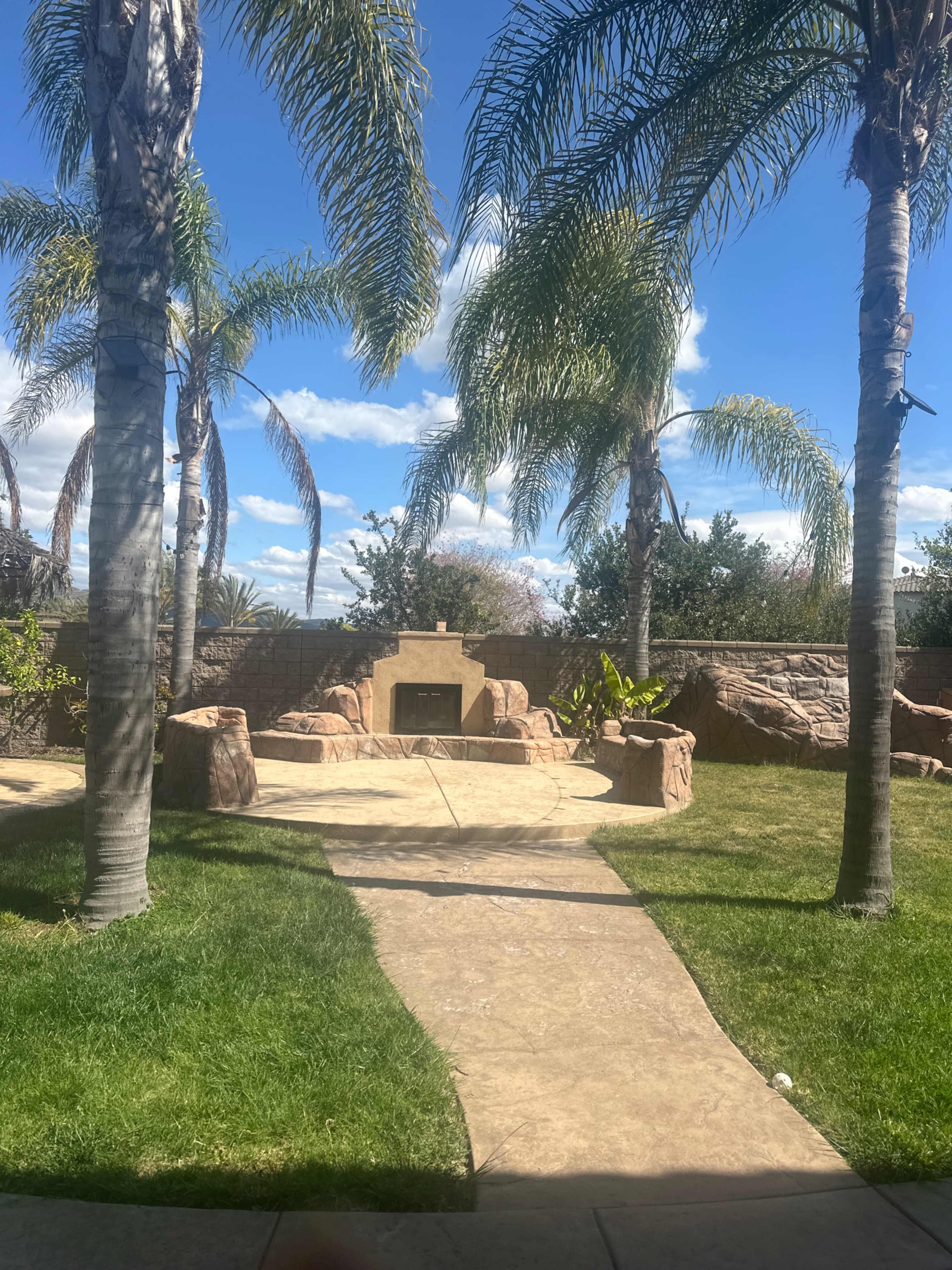 Tropical backyard, waterfall and pond, 10ft bar grill area Image in Otay Ranch, Chula Vista, CA