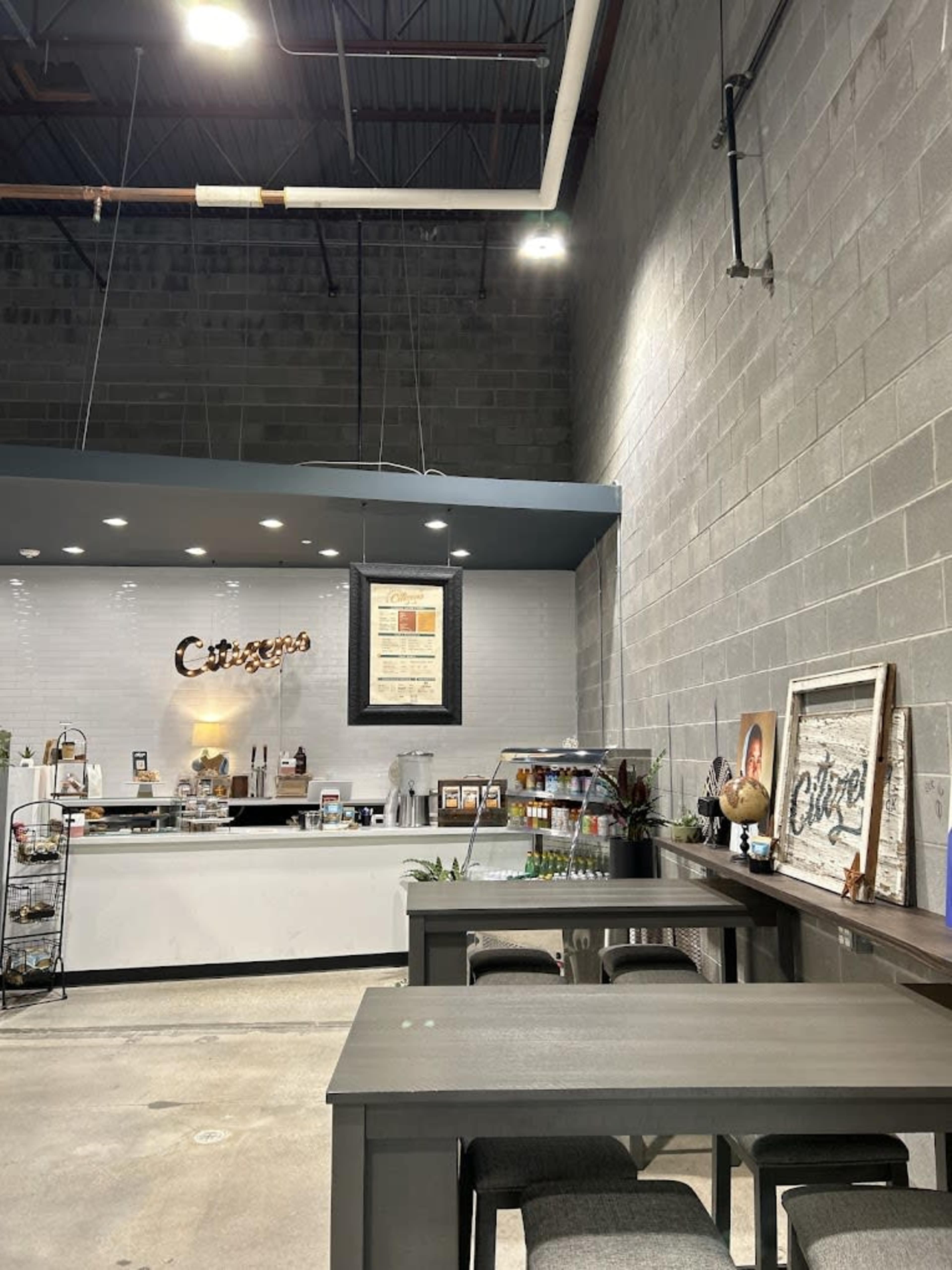 Rustic Industrial Spacious Coffeehouse Cafe in Conroe Image in Conroe, Conroe, TX