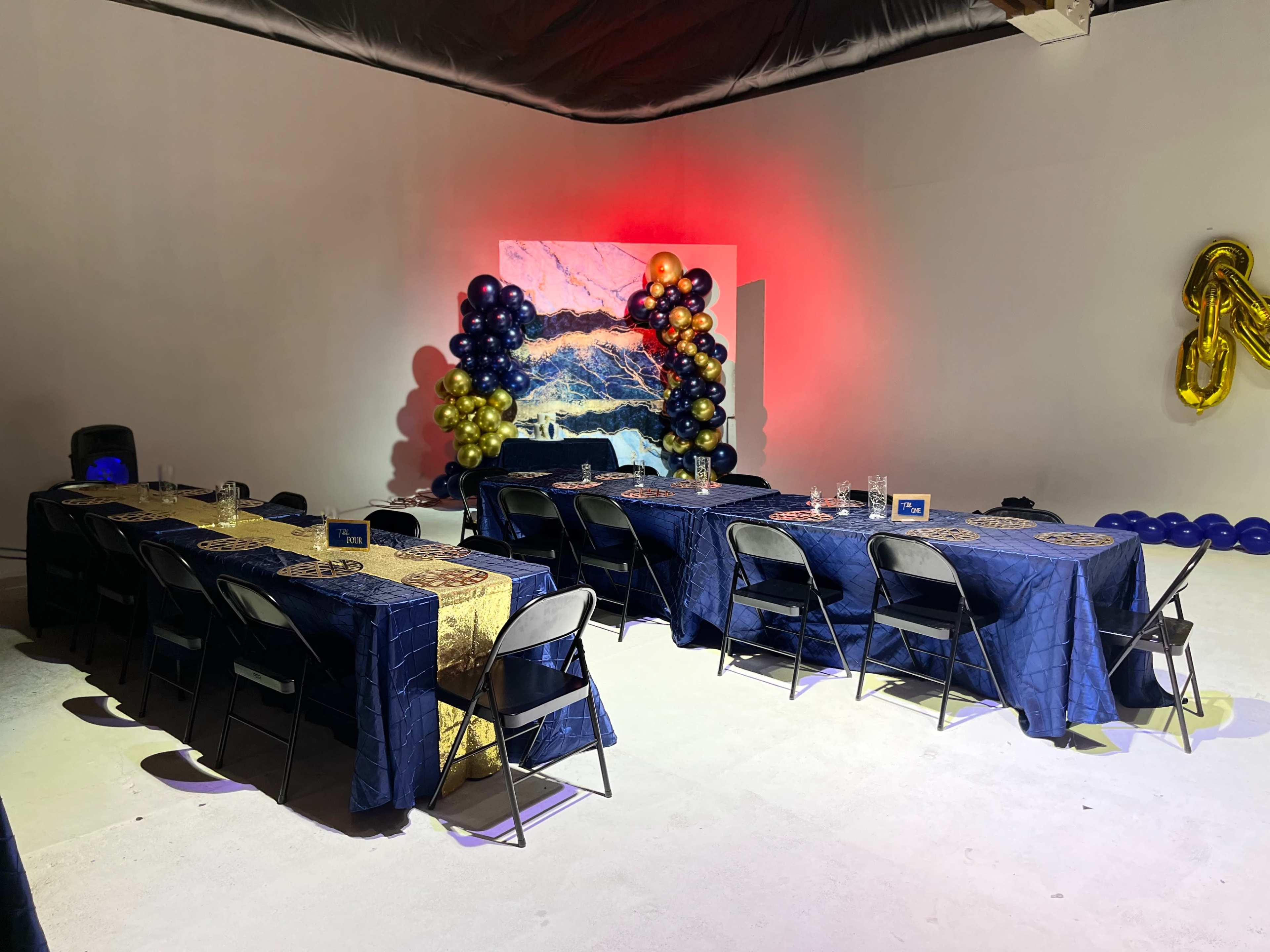 Birthday Party Event Space, Warehouse/ Industrial Style With
