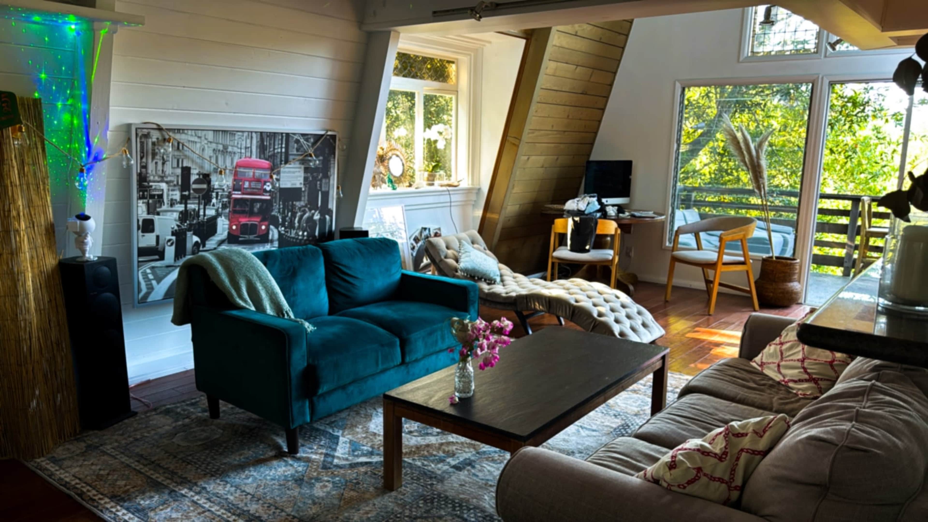 The Rose Home — Topanga Hideaway with 70’s Vibe & Mountain Views Image in Fernwood, Topanga, CA