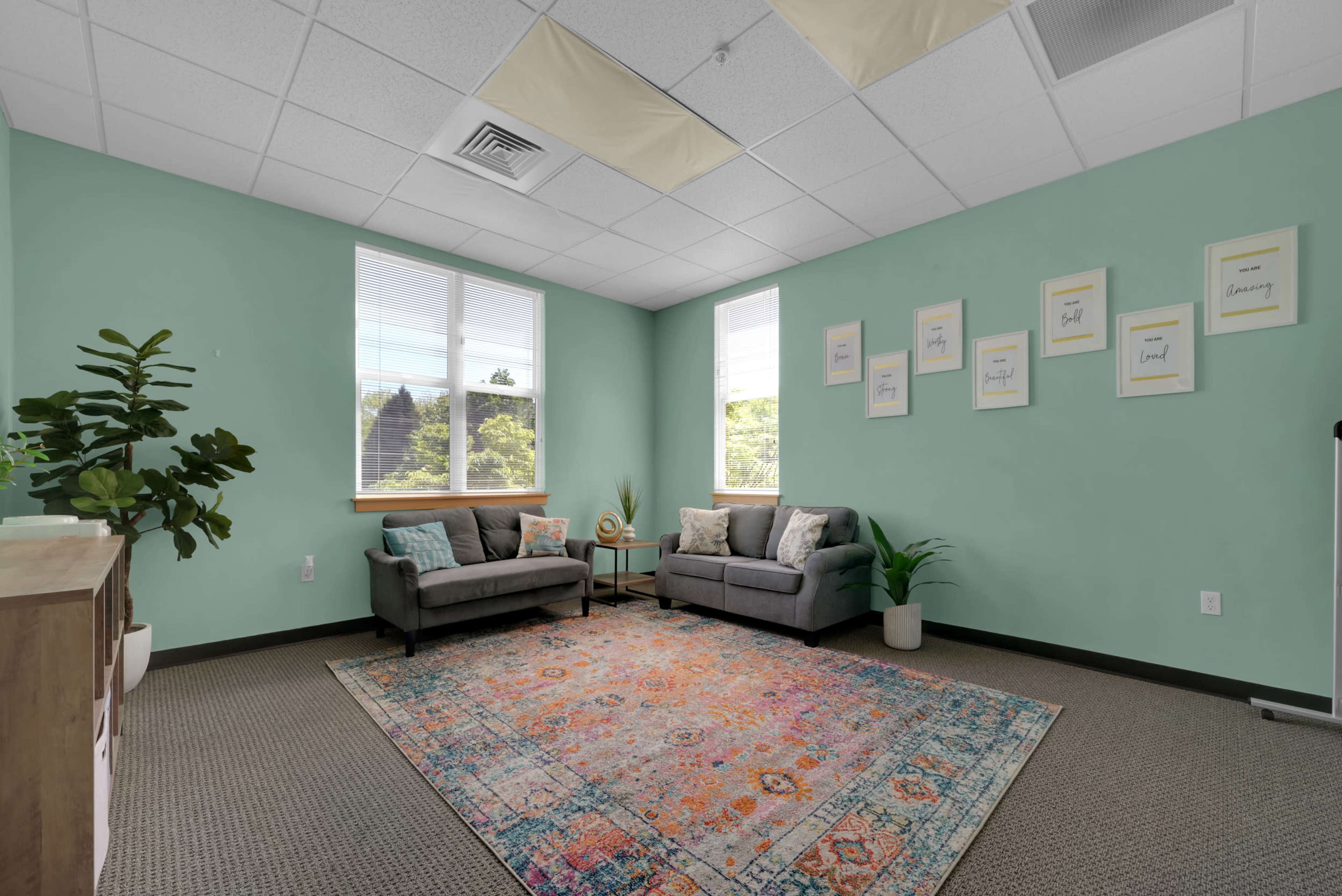 Warm, Therapy-Inspired Group Room near Downtown Eugene Image in Market District, Eugene, OR