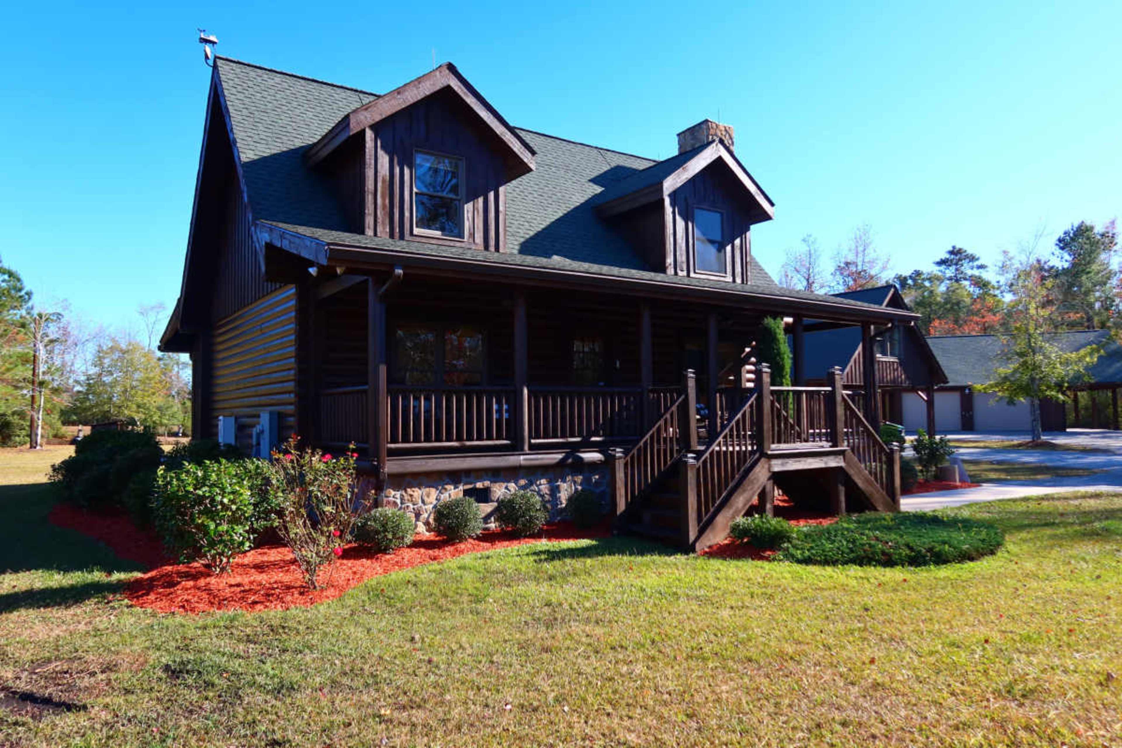 Scenic Wedding & Event Venue with Log Cabins, Ponds, and Rustic Elegance in North Carolina Image in , nakina, NC
