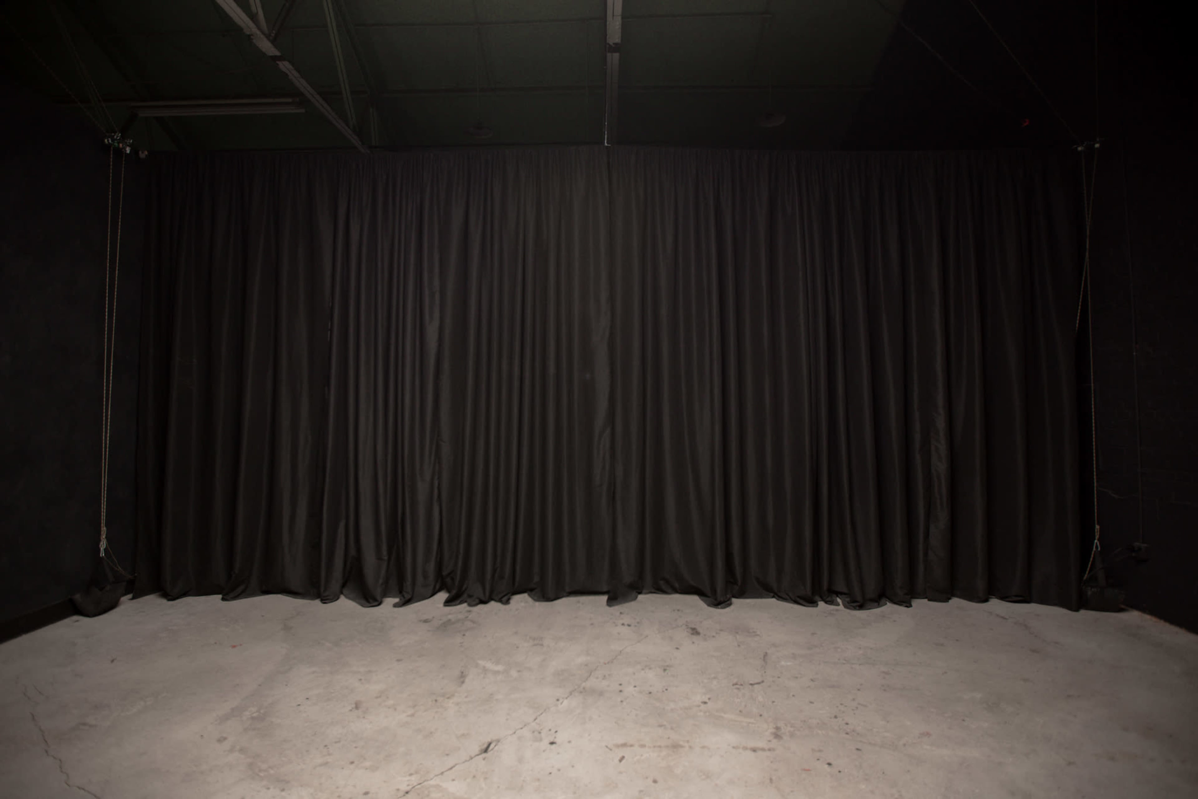 The Black Void: Limewash Wall, Black Brick Image in Industrial Sector A and Keith, Hamilton, ON