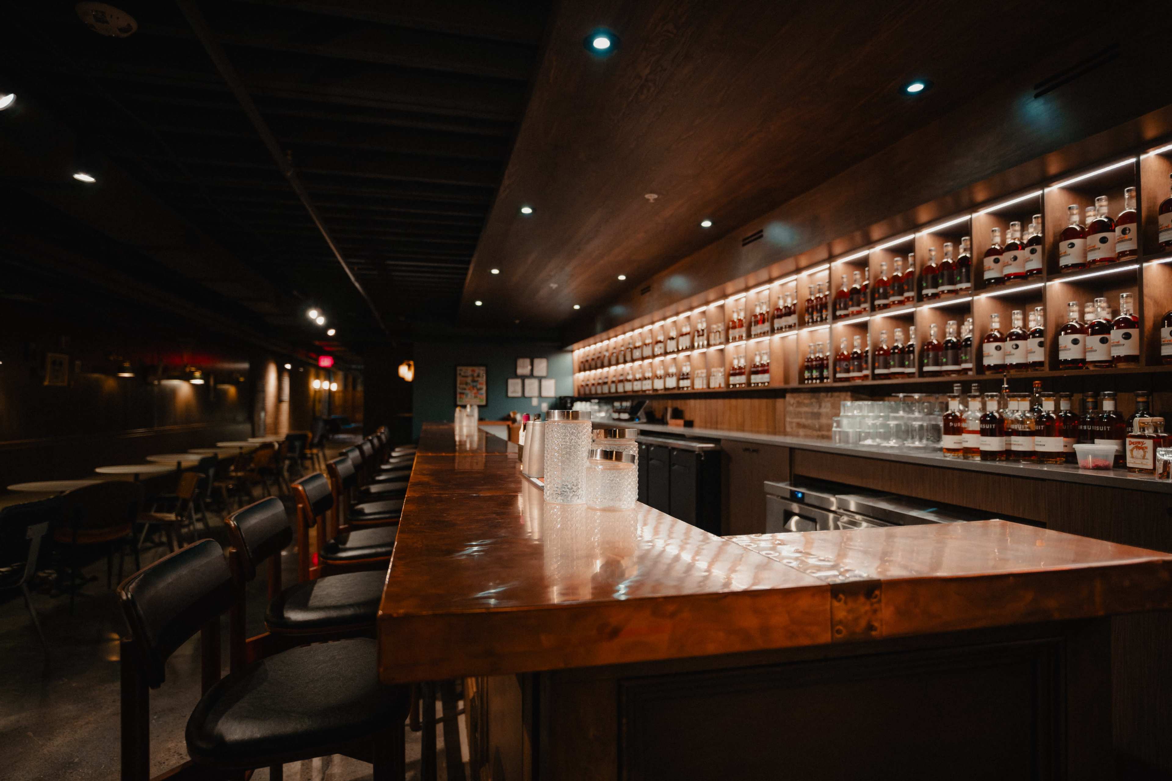 Vintage Vibe Cocktail Lounge with Elevated Speakeasy Character Image in Downtown, Louisville, KY