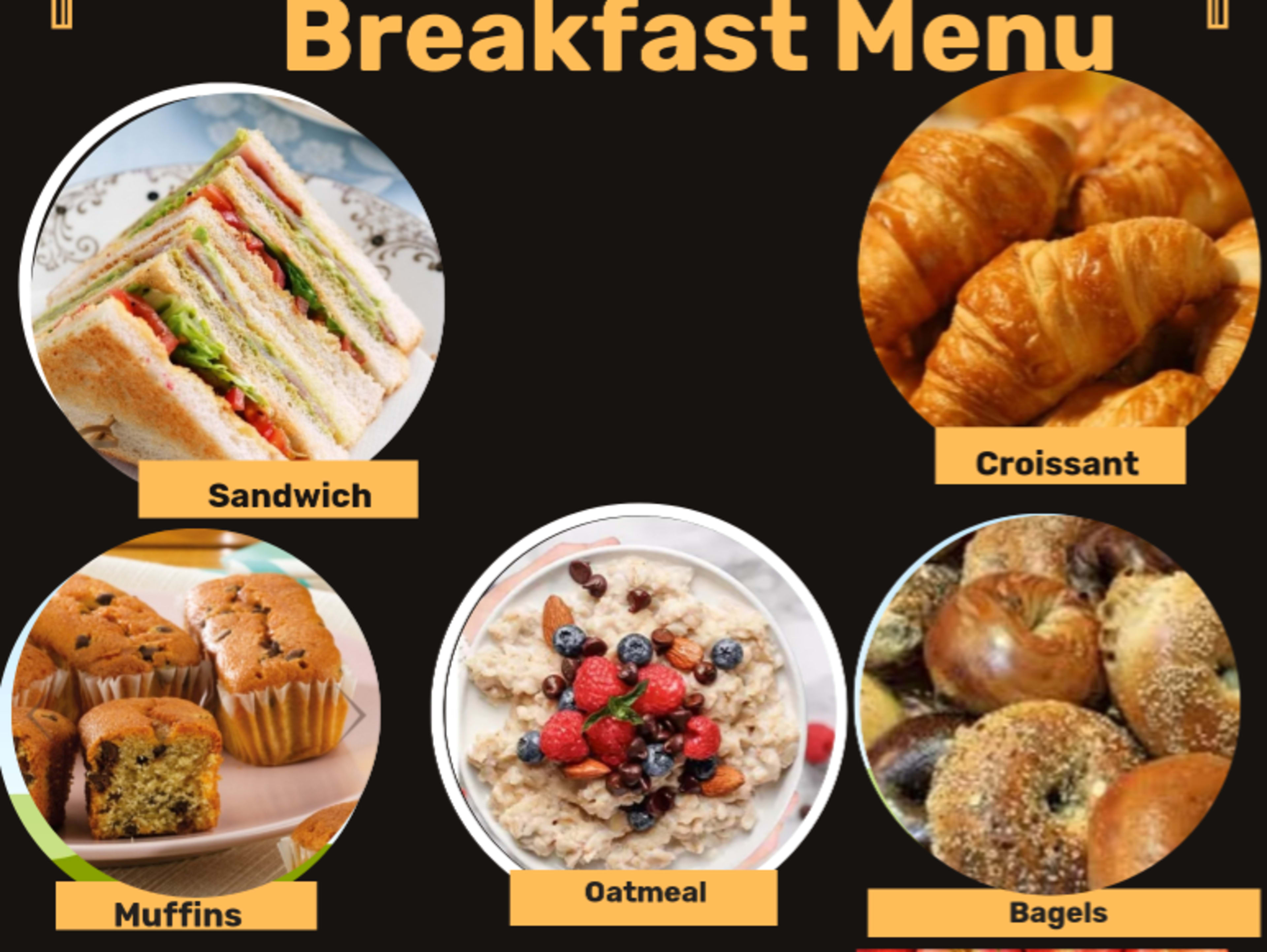 Breakfast Menu
