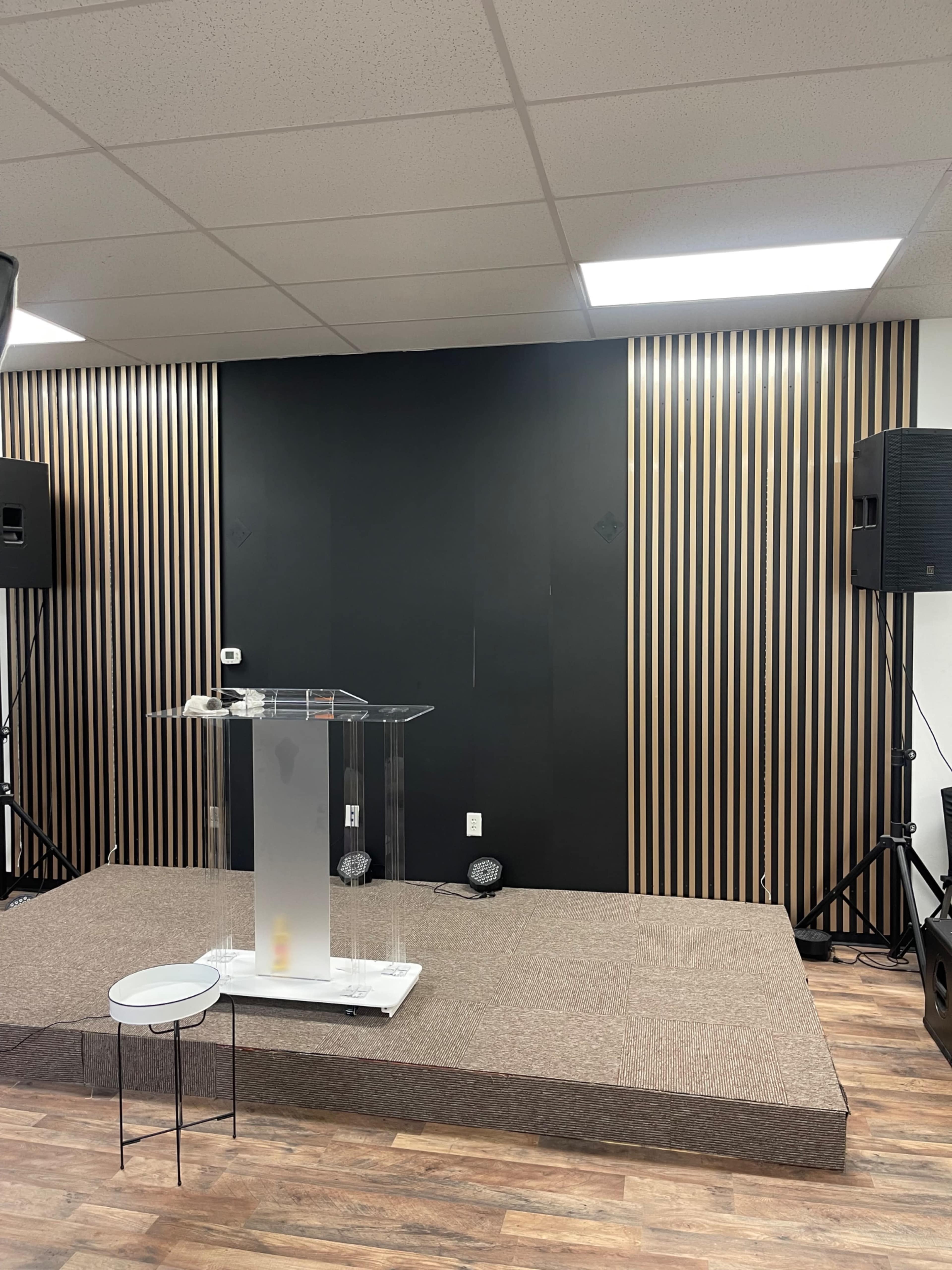 Modern, Versatile Church Venue with Stage, Sound System & Free Parking Image in Crossing At Stone Creek, Houston, TX