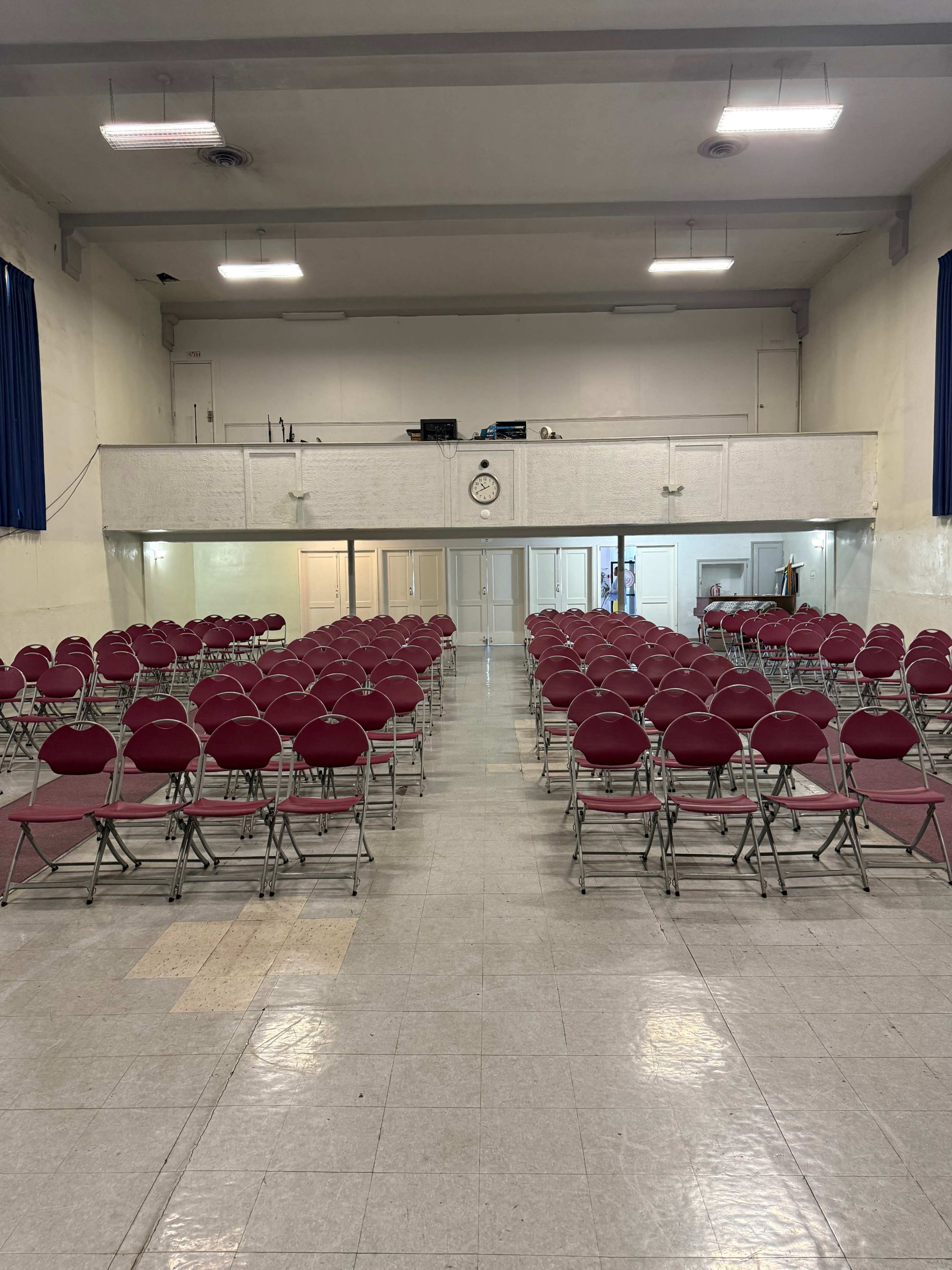 School Auditorium with Elevated Stage and Balcony Image in South Los Angeles, Los Angeles, CA