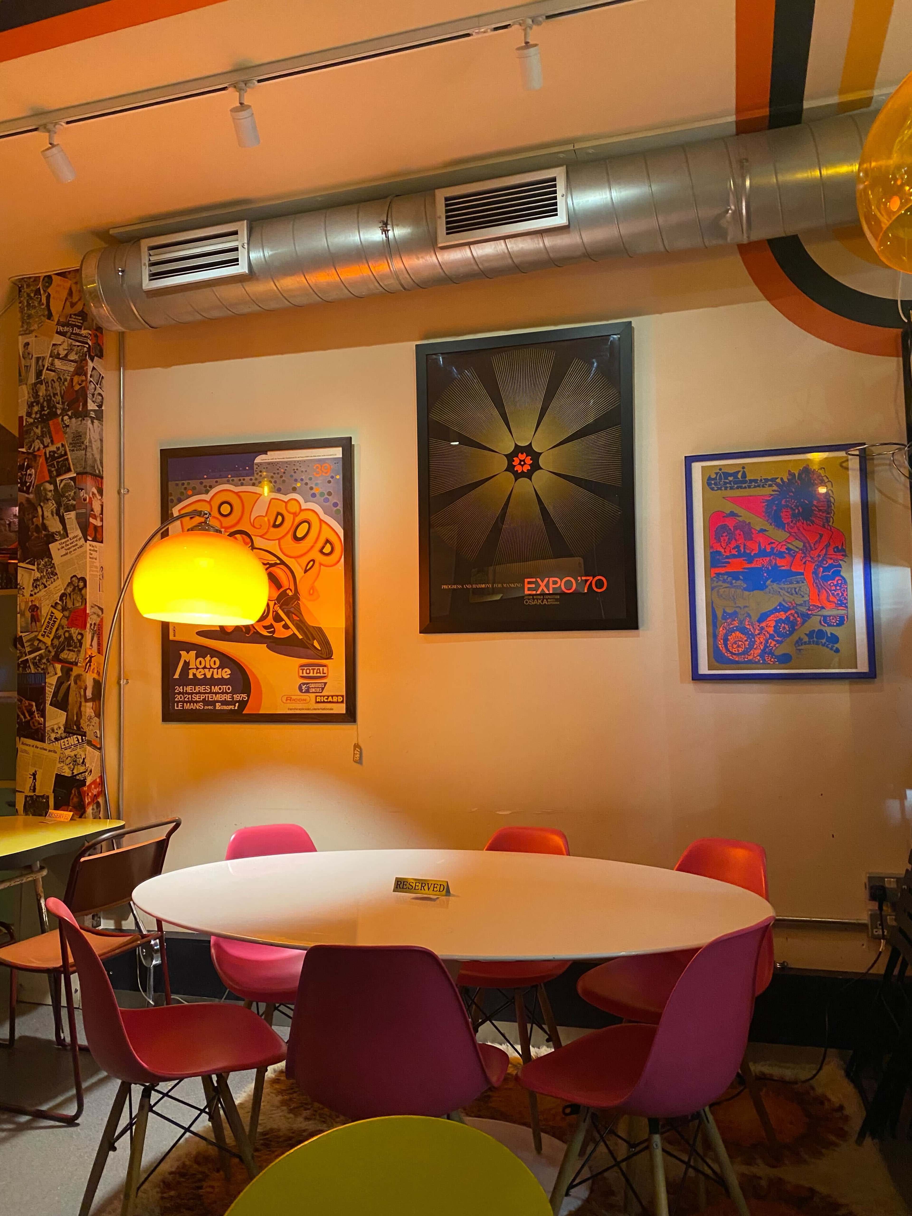 70's Bar in Historic Victorian Market in City of London Image in Spitalfields, London, ENG