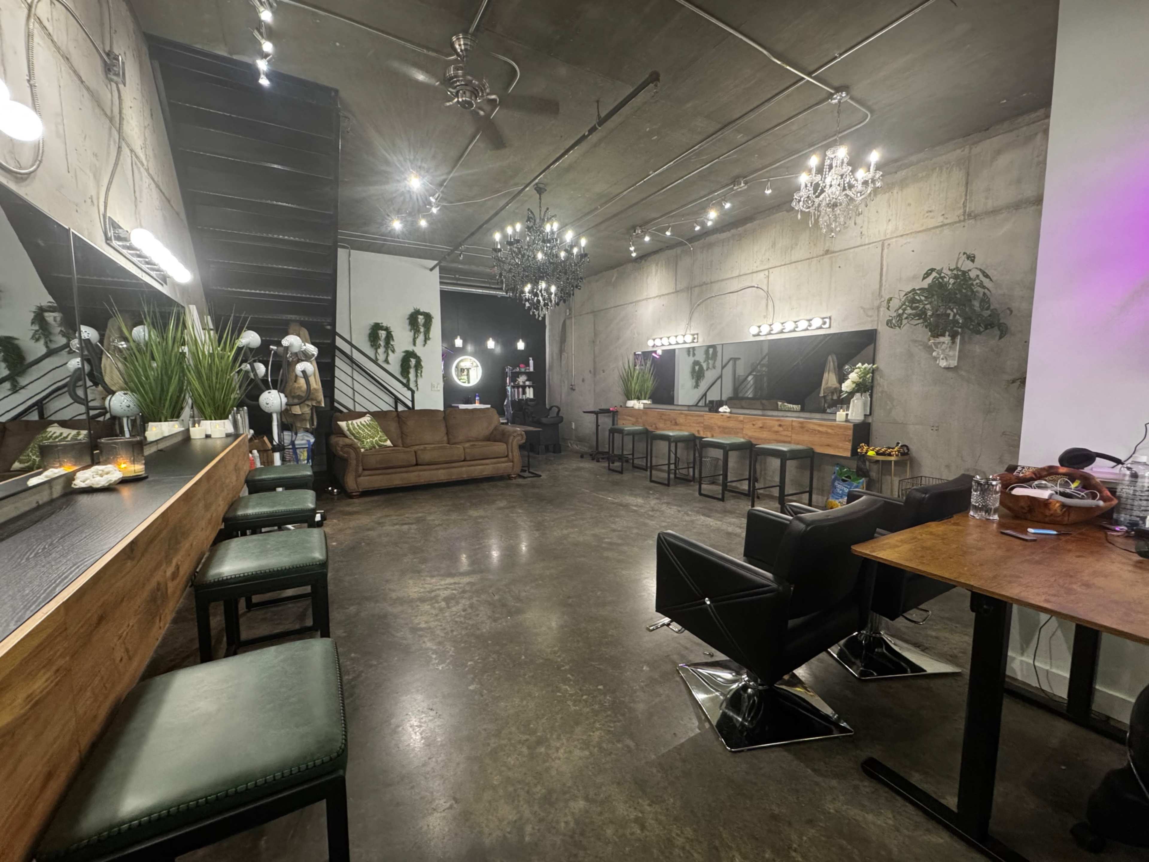 Upscale & Sexy Industrial Style Makeup and Hair Academy + Salon Image in Midtown, Atlanta, GA