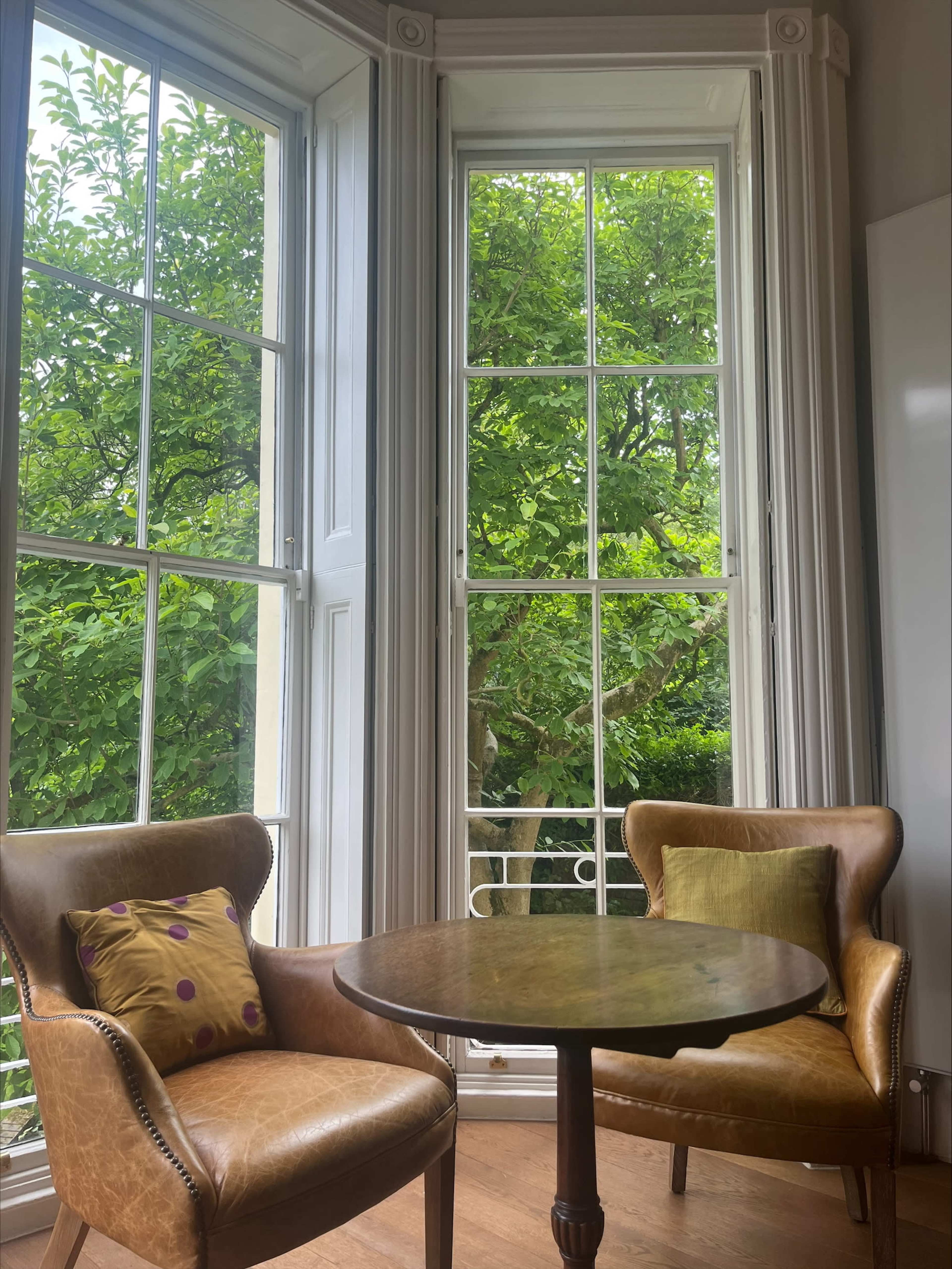 Quiet, refined, light-filled space perfect for interviews, and timeless storytelling. Image in Camberwell, London, ENG